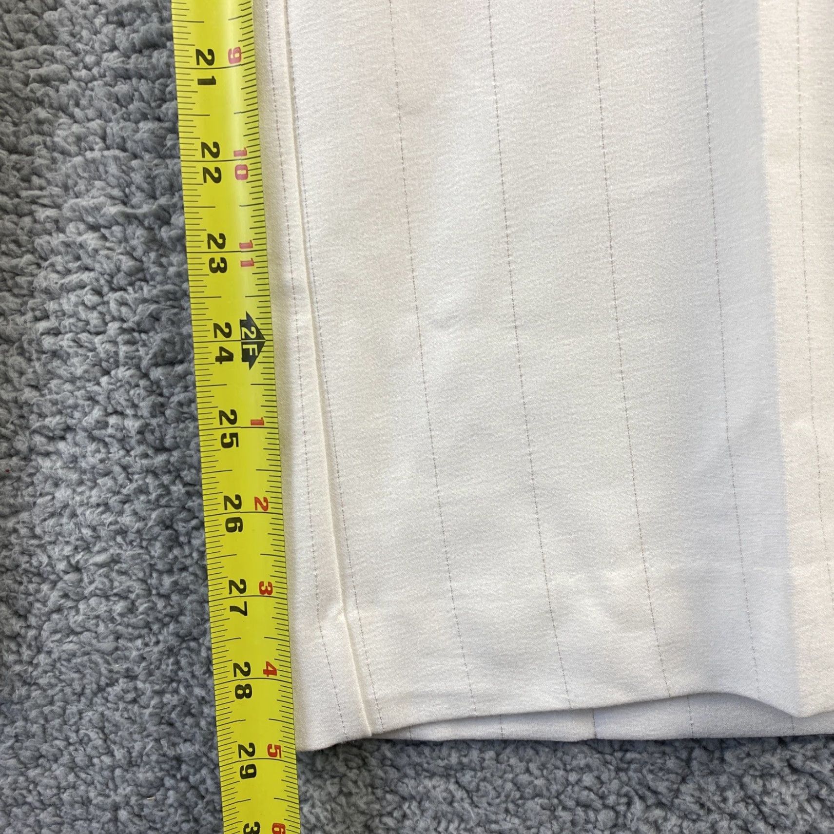 CO VINTAGE New York & Co Women Pants Size 14P Cream Straight Fit Petites Dress Pants Size 36" / US 14 / IT 50 - 7 Thumbnail