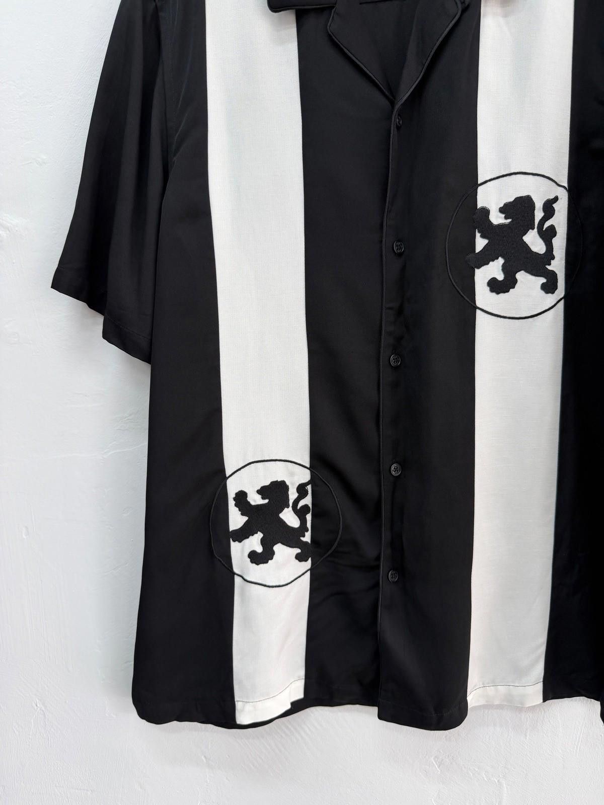 Ksubi new ksubi medium m short sleeve resort shirt lion black Size US M / EU 48-50 / 2 - 3 Thumbnail
