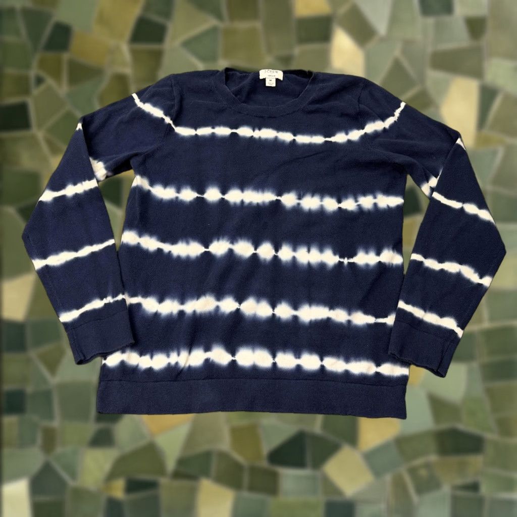 J.Crew J.CREW Sweater Womens Medium Blue Tie Dye Pullover Casual Long Sleeve Bohemian Size M / US 6-8 / IT 42-44 - 1 Thumbnail