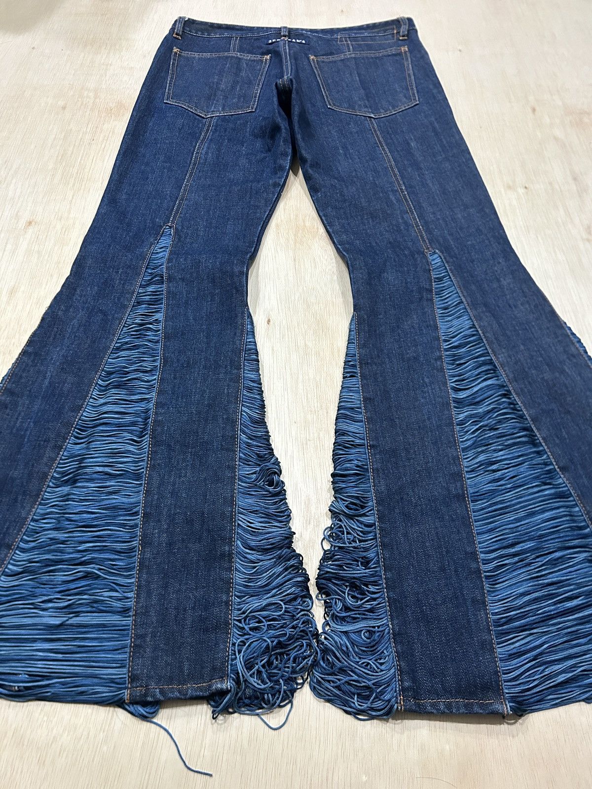 Designer × Jean Paul Gaultier Jean Paul Gaultier ‘Fringed’ JPG Flared Jeans Size 30" / US 8 / IT 44 - 4 Thumbnail