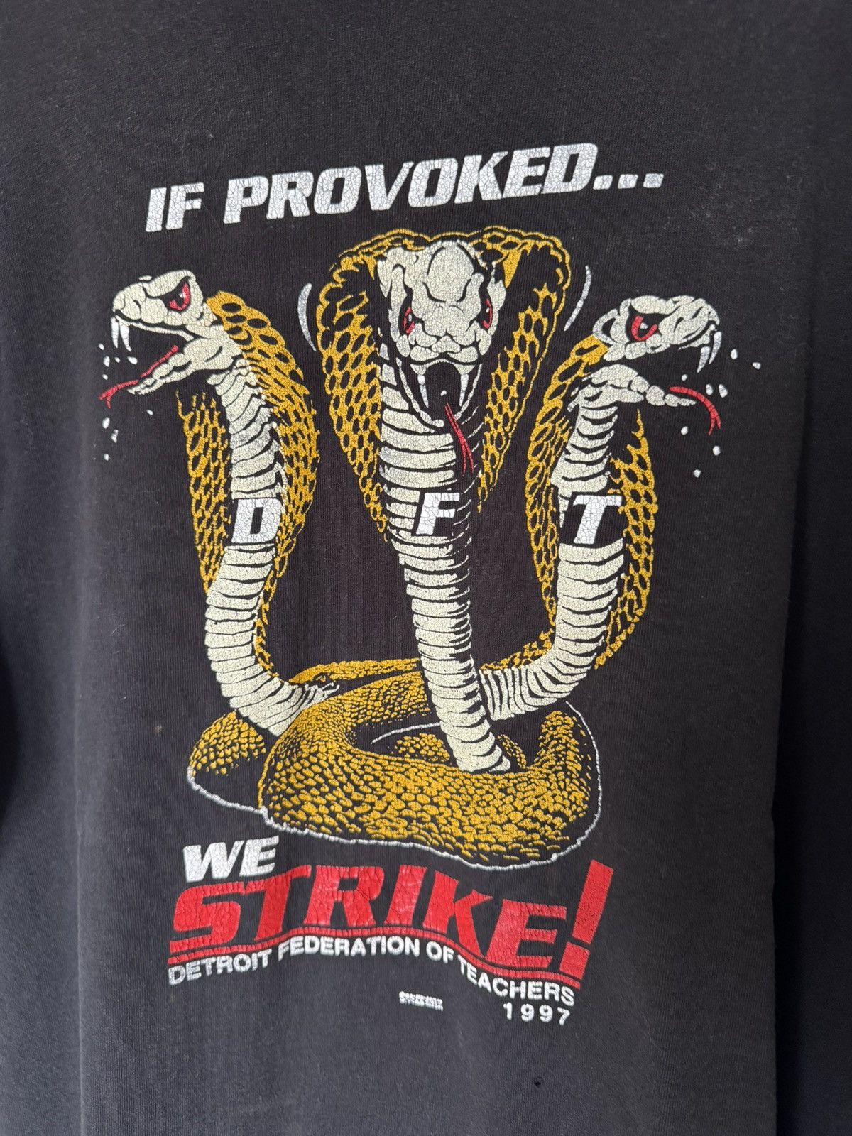 Vintage Vintage 1997 Detroit Federation of Teachers Strike Tee Size US XL / EU 56 / 4 - 2 Thumbnail