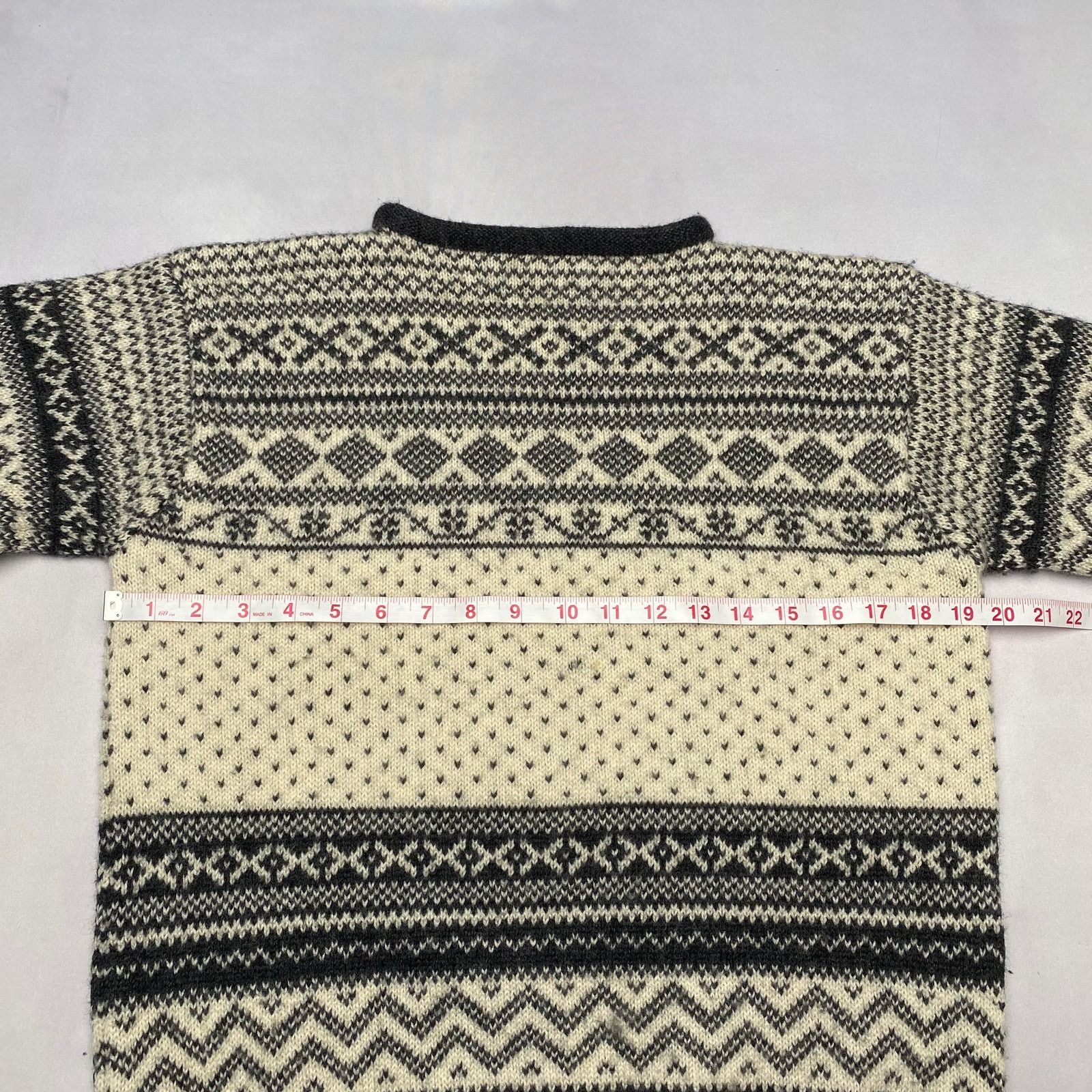 J.Crew × Vintage VTG 90s J.Crew Oarsmen Nordic Wool Sweater Large Fair Isle Size US L / EU 52-54 / 3 - 5 Thumbnail