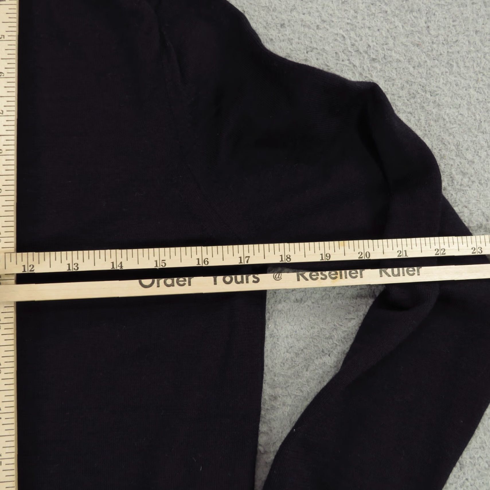 Sandro Sandro Paris Sweater Womens Small Dark Navy Wool Pullover Long Sleeve Jumper Size S / US 4 / IT 40 - 7 Thumbnail