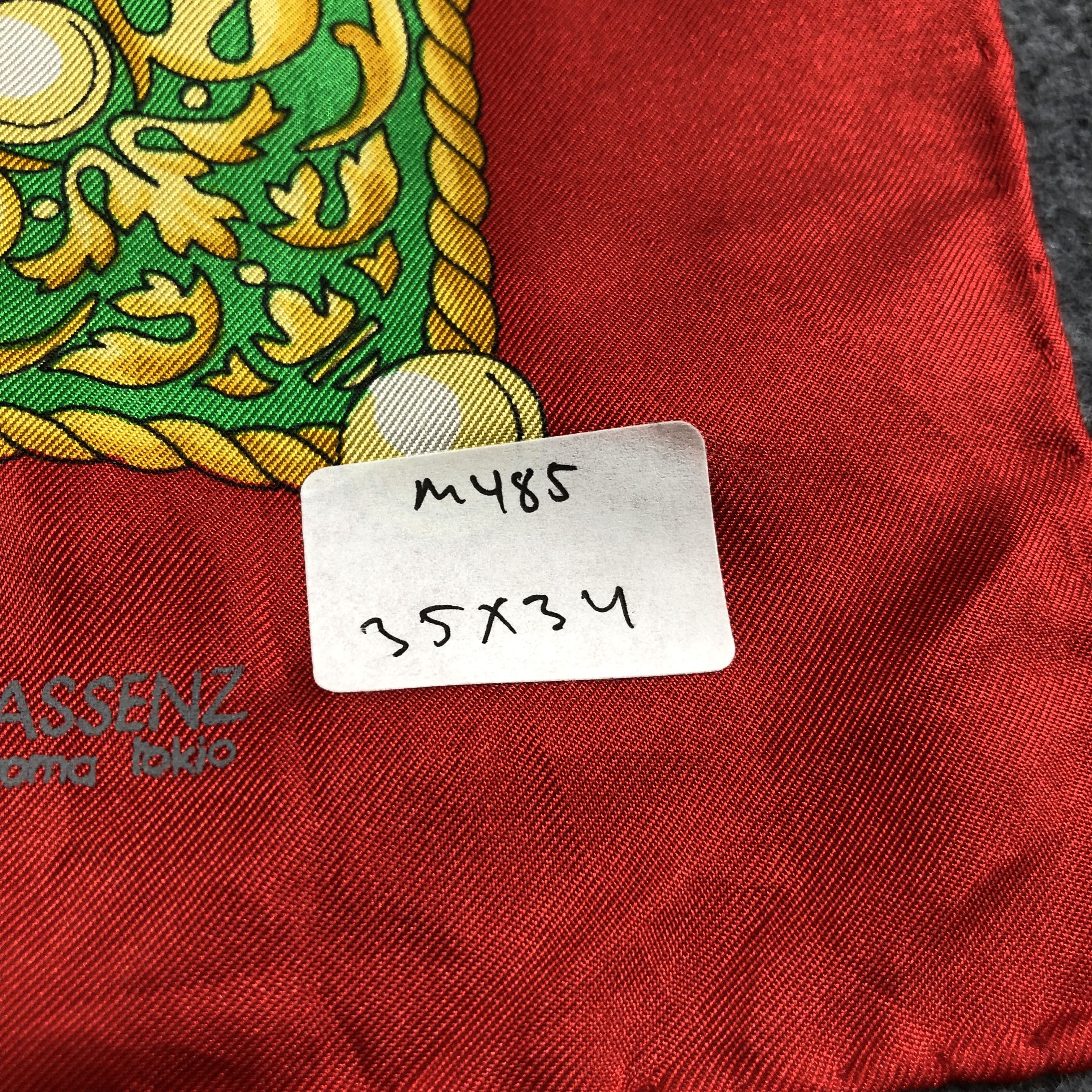 Vintage Vintage Massenz Roma Luxury Silk Scarf M485 Size ONE SIZE - 13 Thumbnail