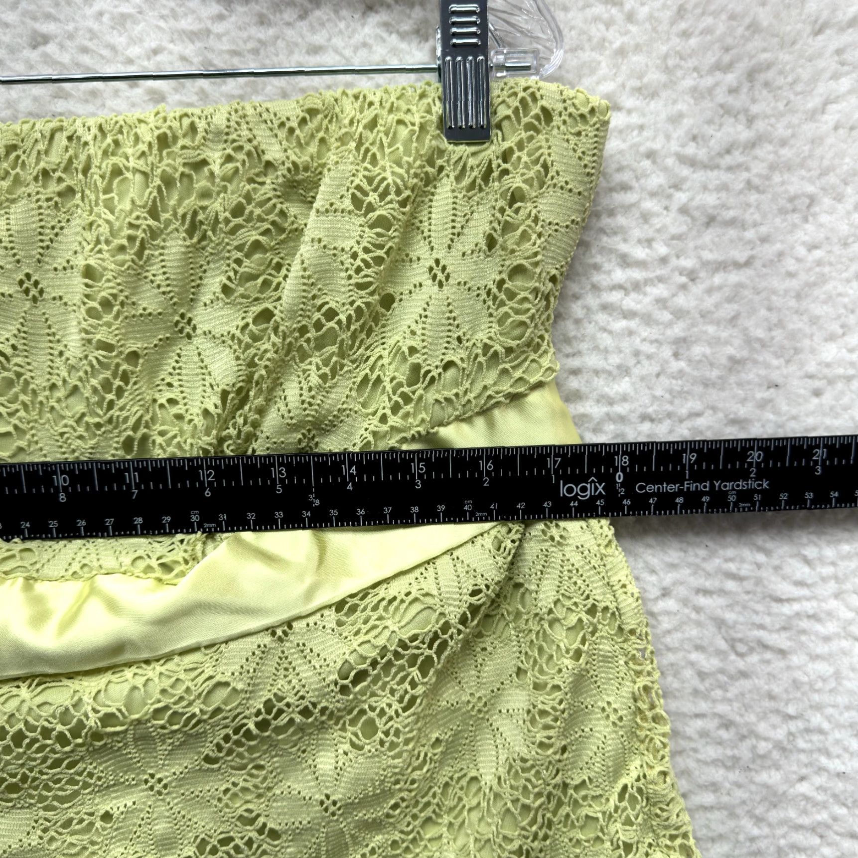 Vintage VINTAGE 90s Y2K Strapless Tube Top Green Coquette Boho Fairy Whimsigoth M.K.M Designs Shirt 1X XL Womens Grunge Lace Size XL / US 12-14 / IT 48-50 - 4 Thumbnail