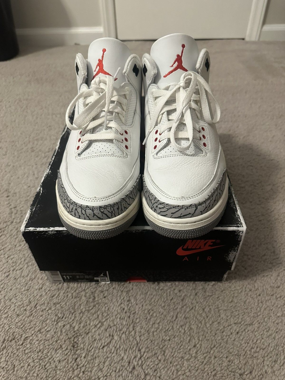 Jordan Brand Air Jordan 3 White Cement Reimagined Size US 11.5 / EU 44-45 - 2 Thumbnail