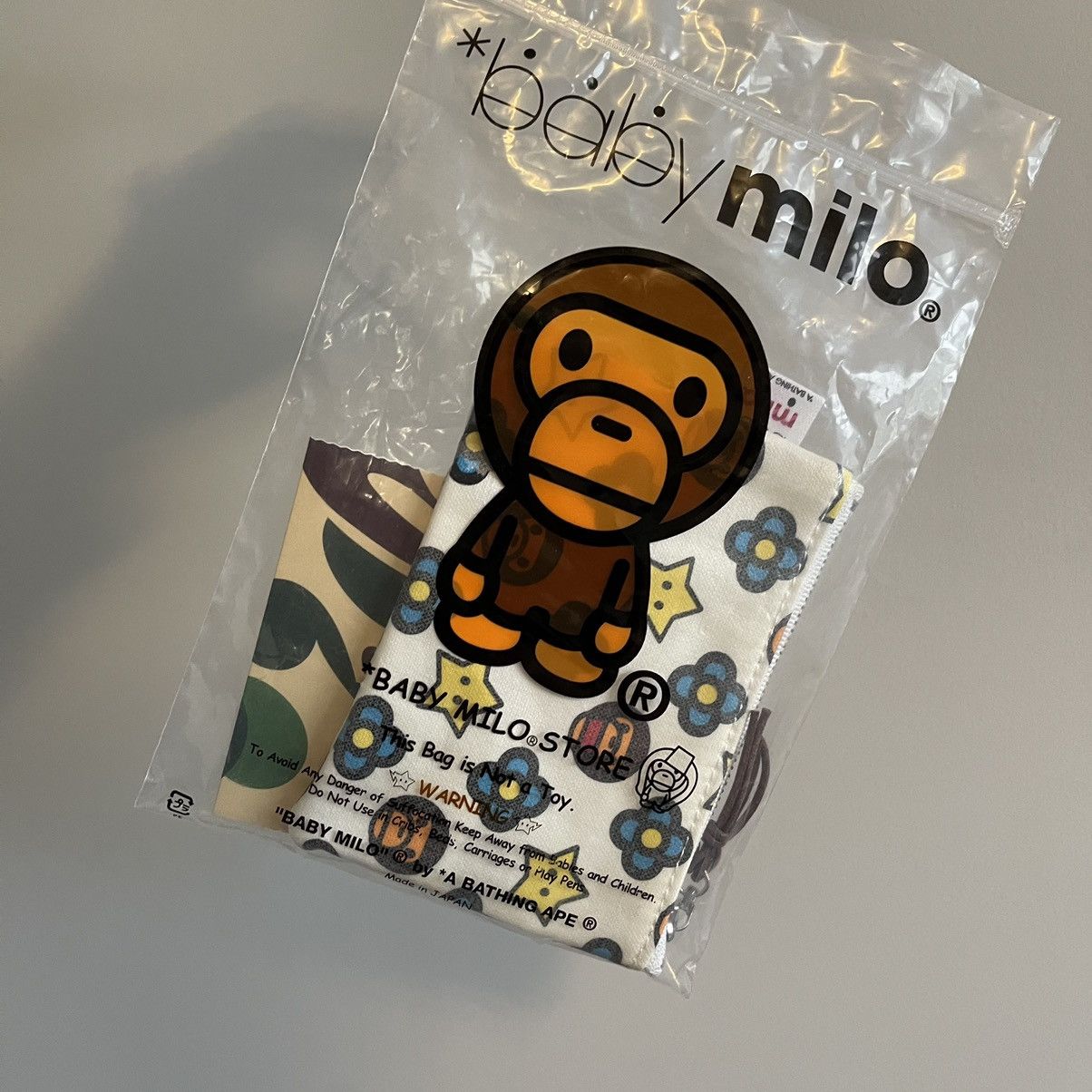 Bape BUNDLE OG Baby Milo Monogram Waxed Tote + Mini Pouch DSWT Size ONE SIZE - 18 Thumbnail
