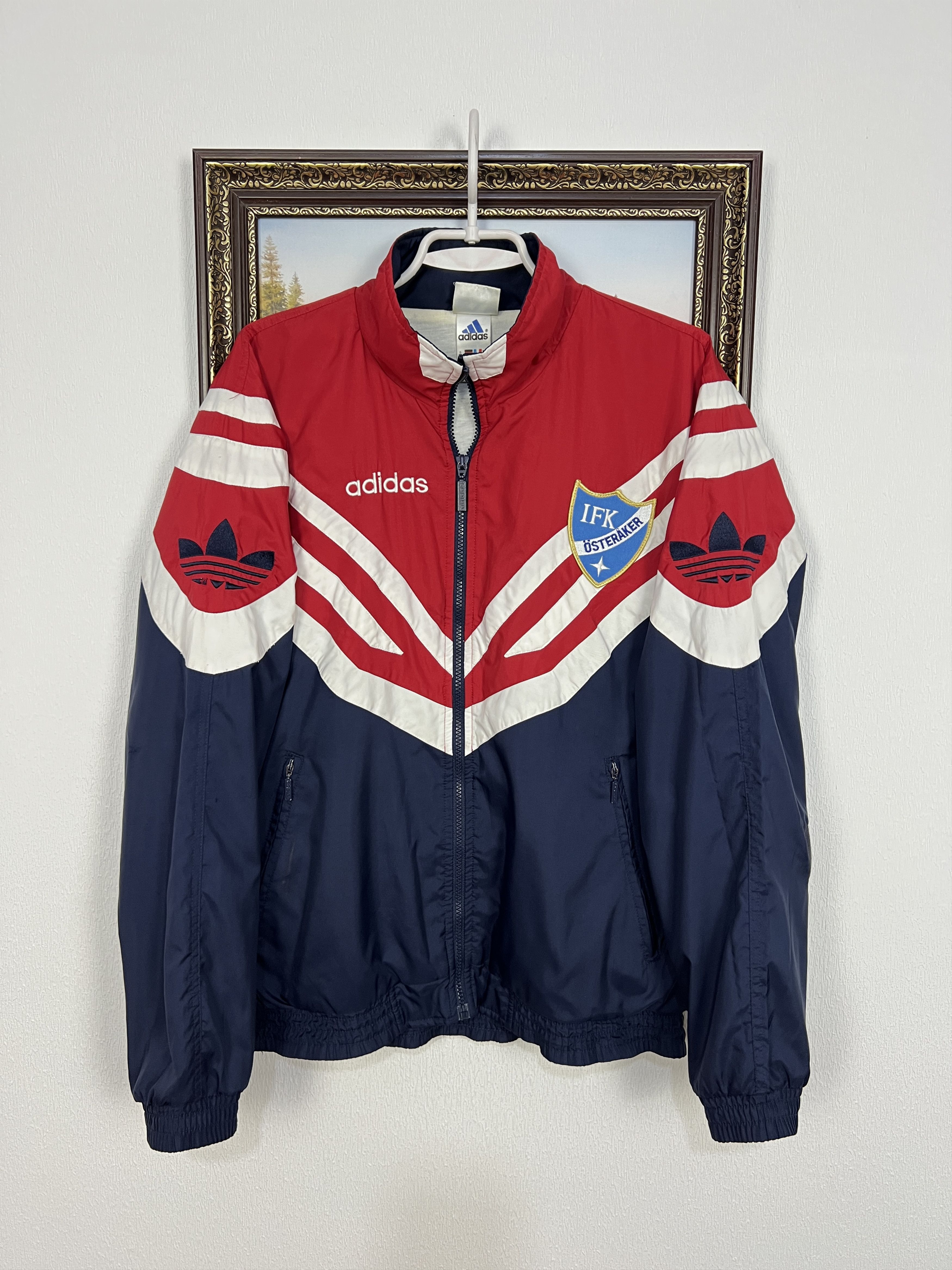 Vintage 90's Adidas Osteraker IFK Football Jacket Soccer