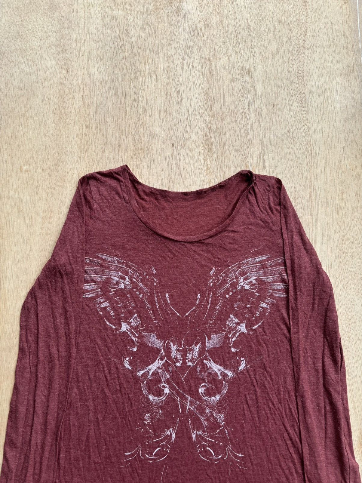 Hysteric Glamour × If Six Was Nine × Japanese Brand Y2k Wings Art Ifsixwasnine style Longsleeve Size L / US 10 / IT 46 - 2 Thumbnail