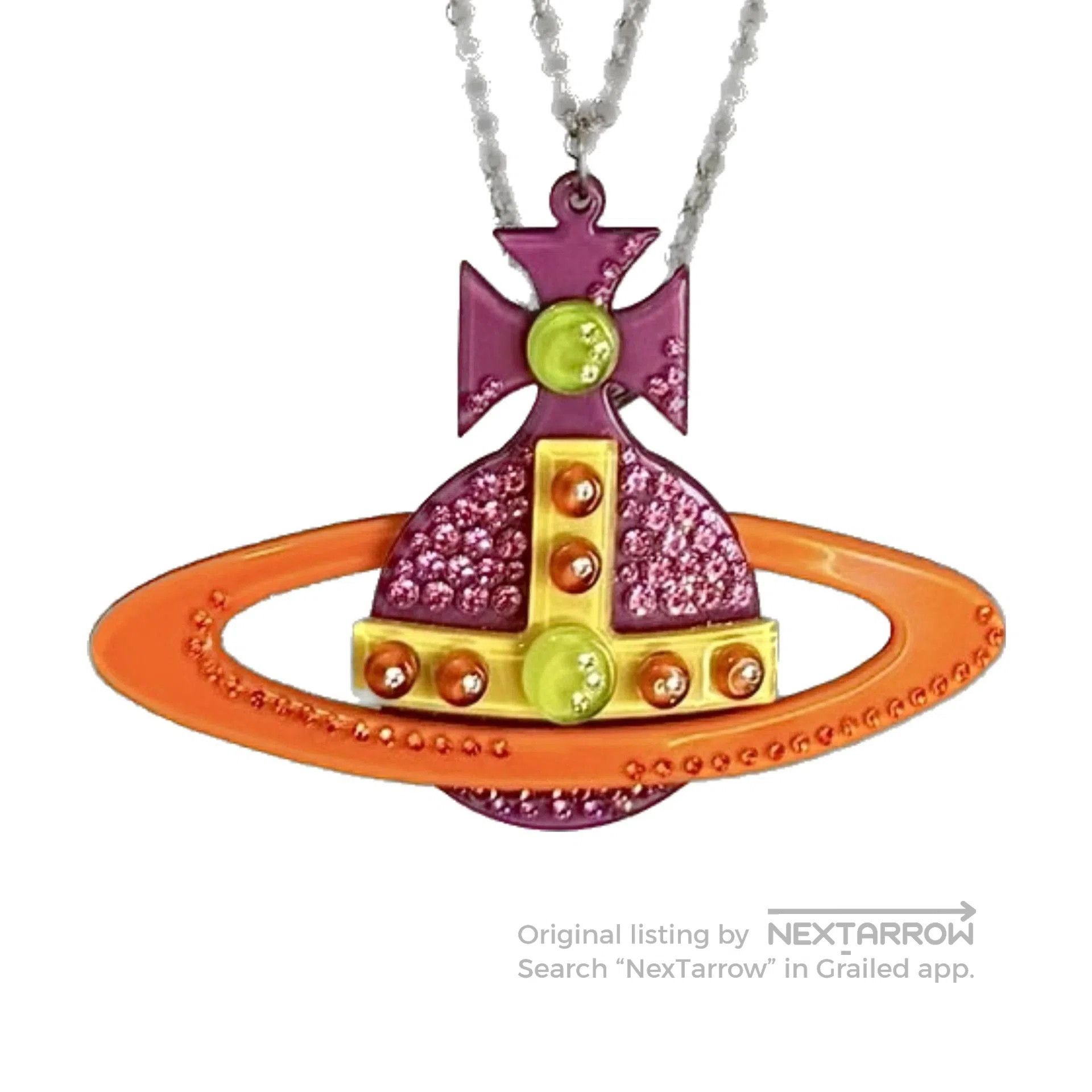 Vivienne Westwood Vivienne Westwood Vintage Acrylic Saturn Necklace. Size ONE SIZE - 1 Thumbnail