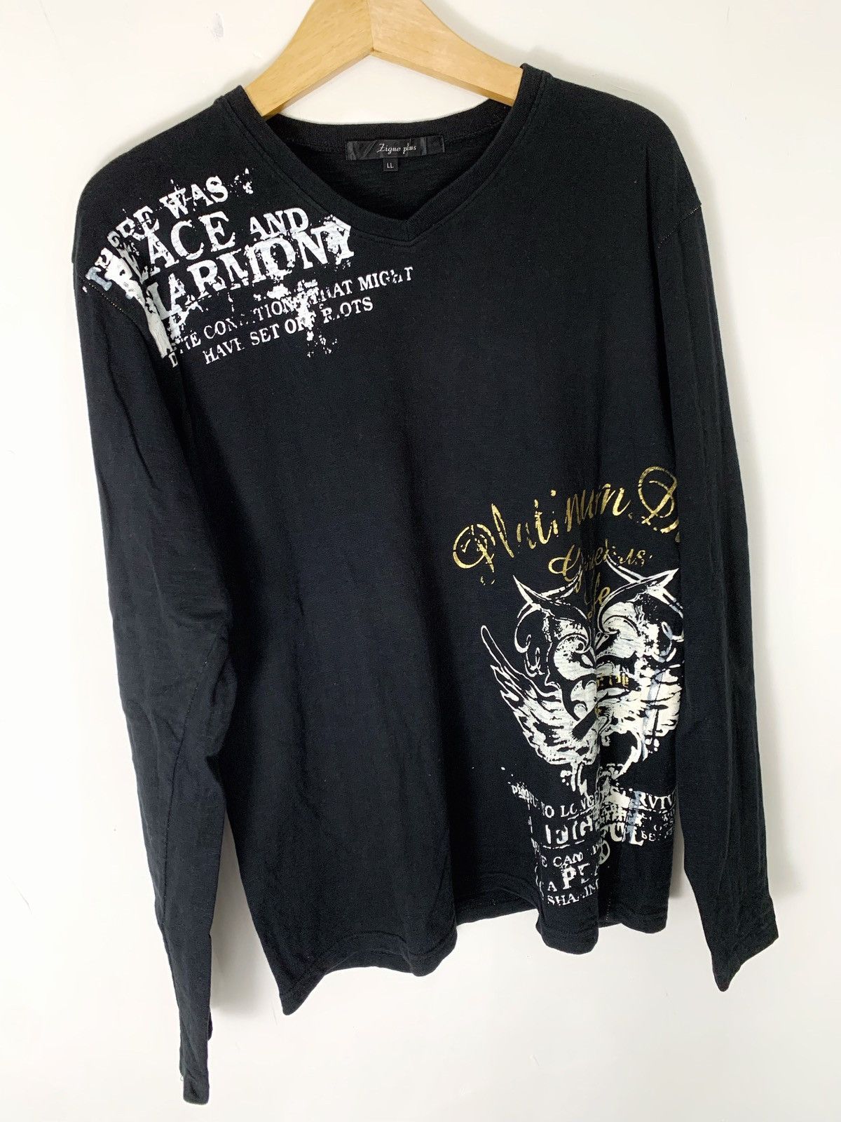 Japanese Brand unfefined longsleeve poem lingue plus japan Size US L / EU 52-54 / 3 - 9 Thumbnail