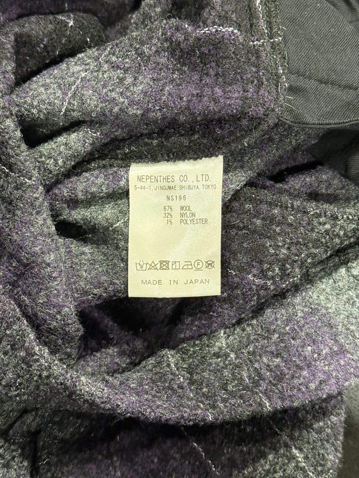 Needles Needles Embellished Checked Wool-Blend Flannel Trousers [M] Size US 30 / EU 46 - 8 Thumbnail