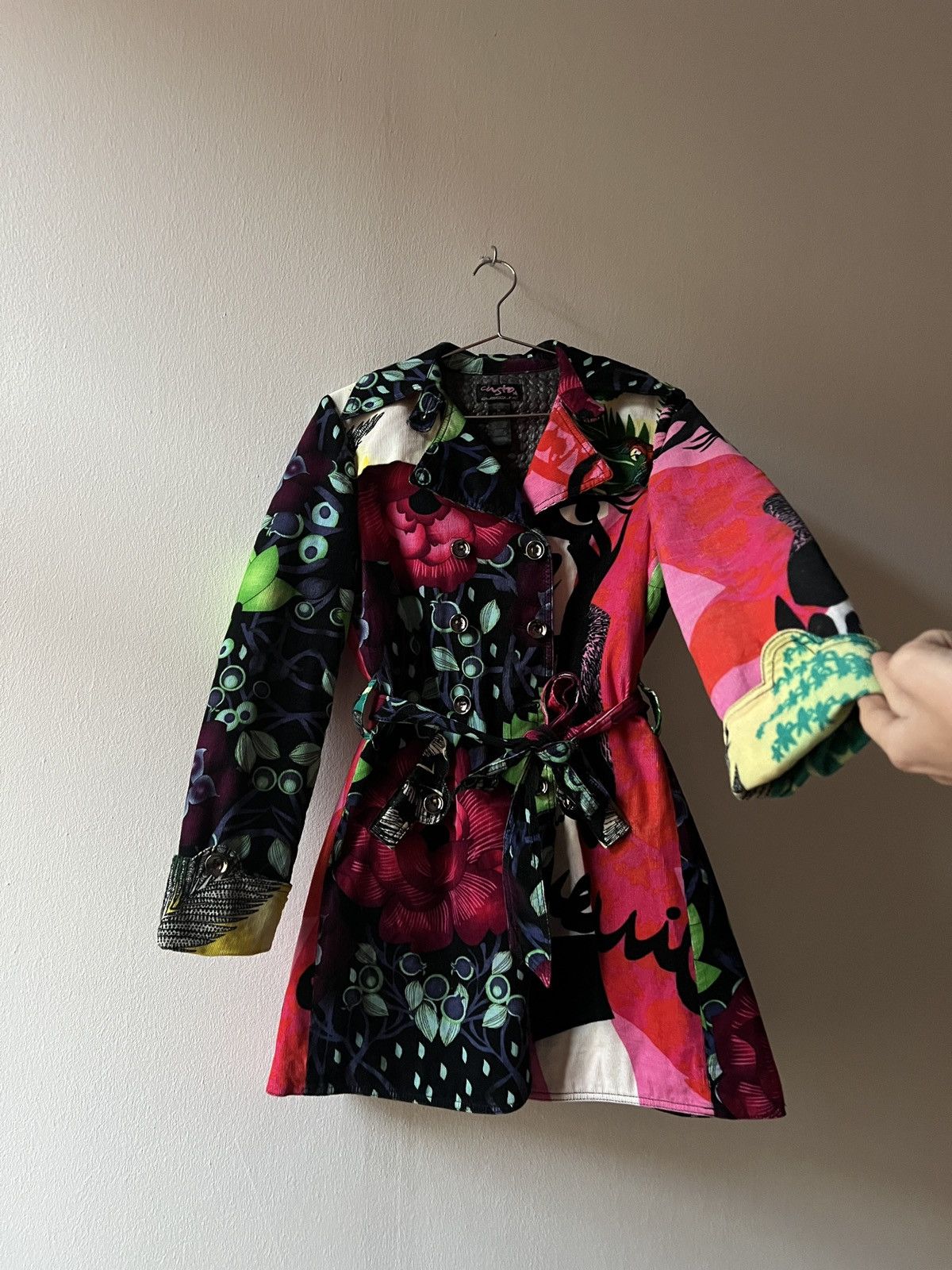 Custo Barcelona Custoline Floral Trench Coat