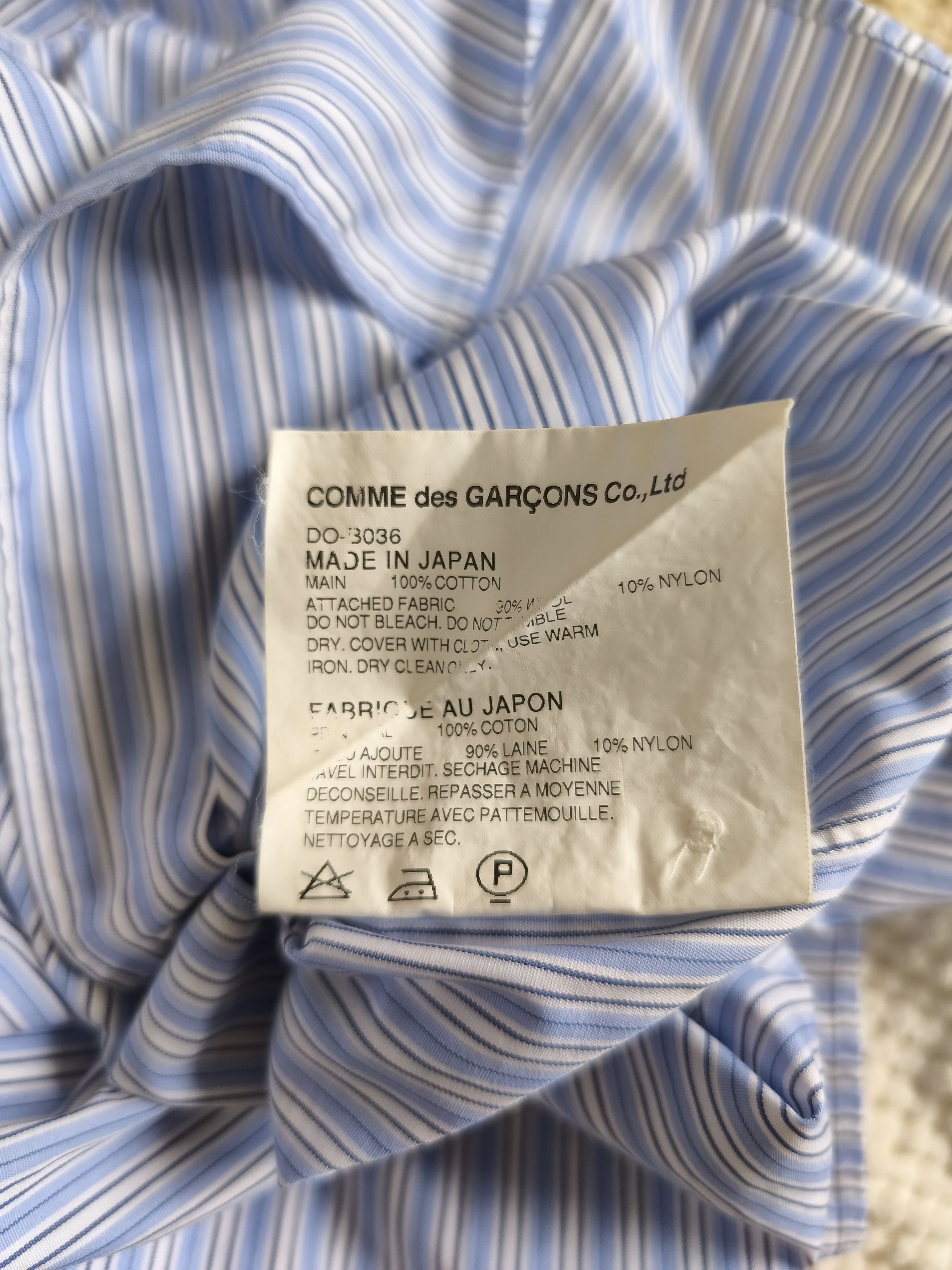 Comme des Garcons Homme Deux CDG Homme Deux Stripe Long Sleeve Polo - AD2014 Size US M / EU 48-50 / 2 - 6 Thumbnail