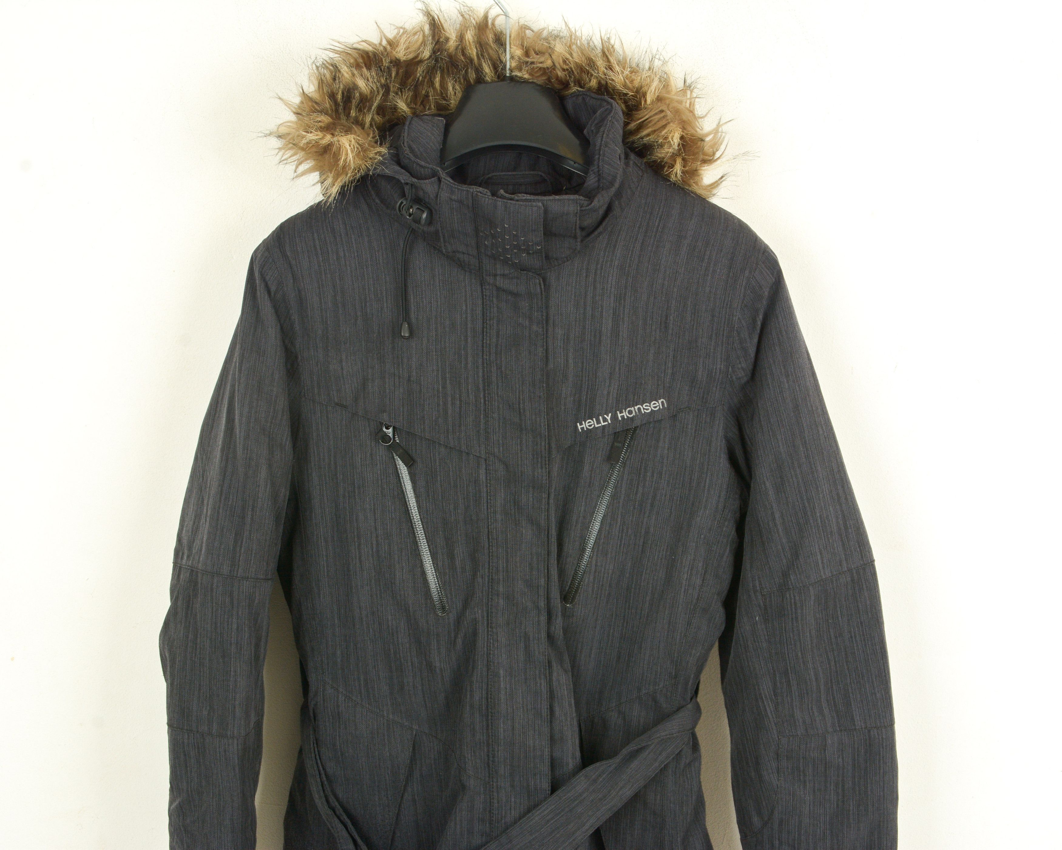 Helly Hansen Women S Ski Jacket Coat Hooded Belted Padded Insulated Size S / US 4 / IT 40 - 2 Thumbnail