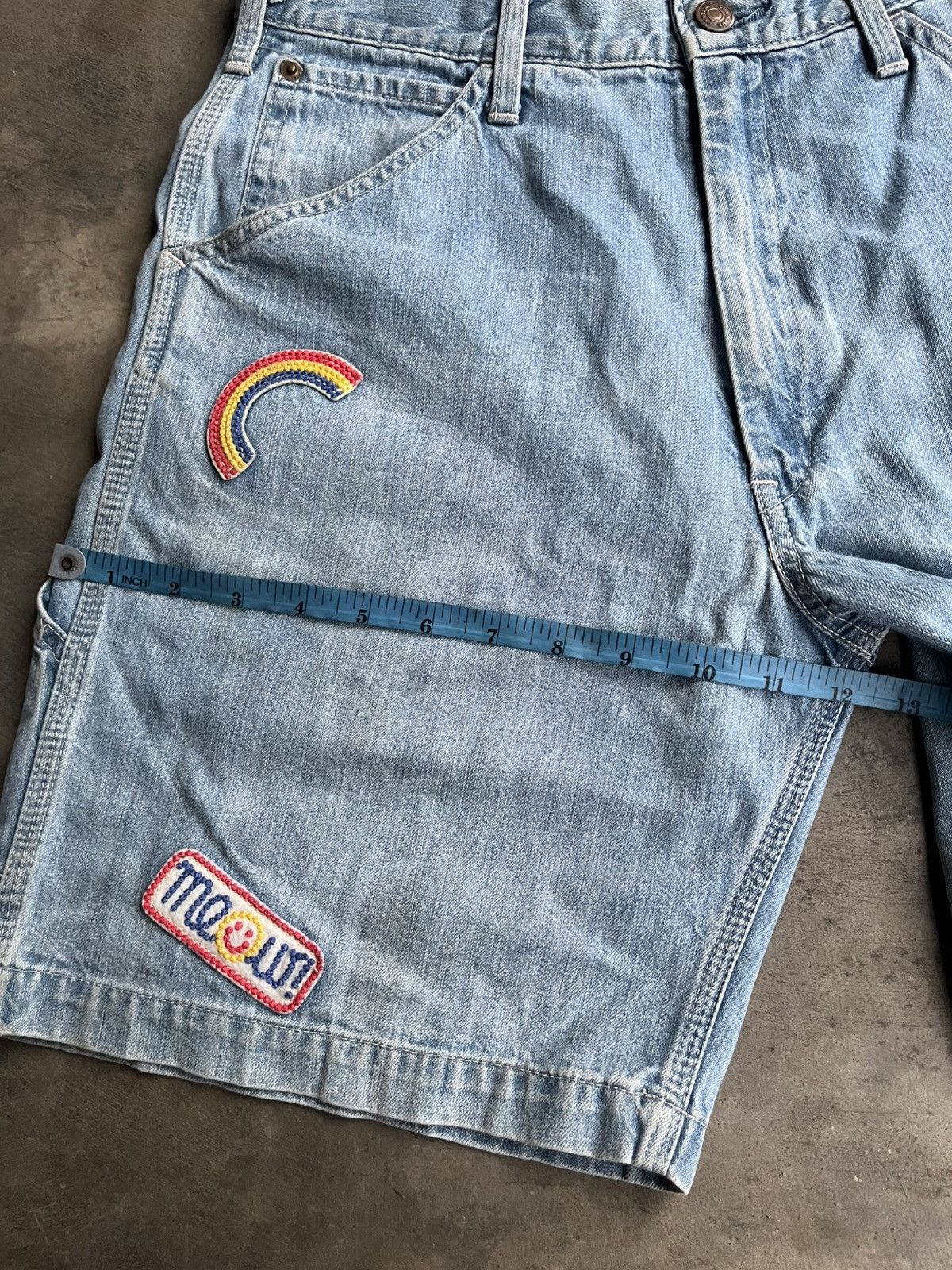 Hysteric Glamour HYSTERIC GLAMOUR CARPENTER EMBROIDERED PATCHES SHORT PANTS Size US 29 - 13 Thumbnail