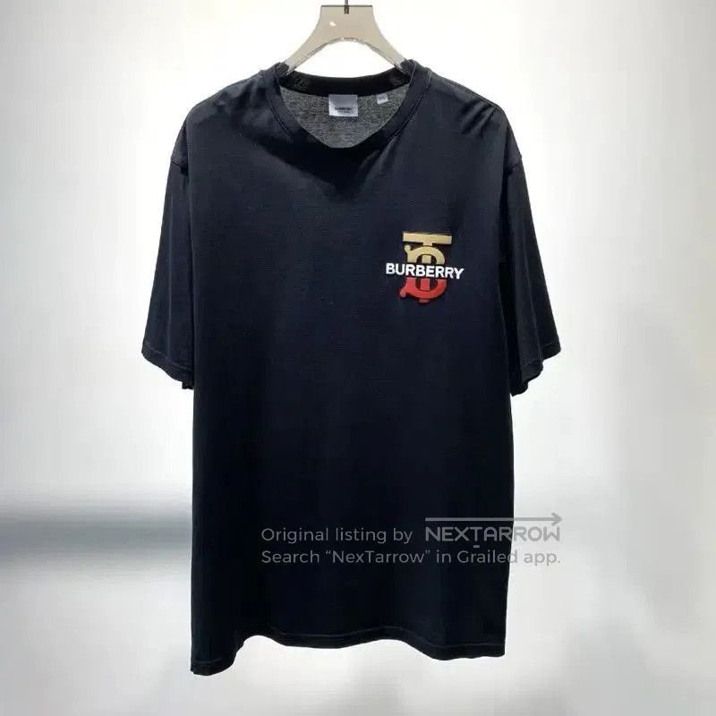 Burberry Burberry Black Cotton Men's T-Shirt. Size US XXL / EU 58 / 5 - 1 Thumbnail