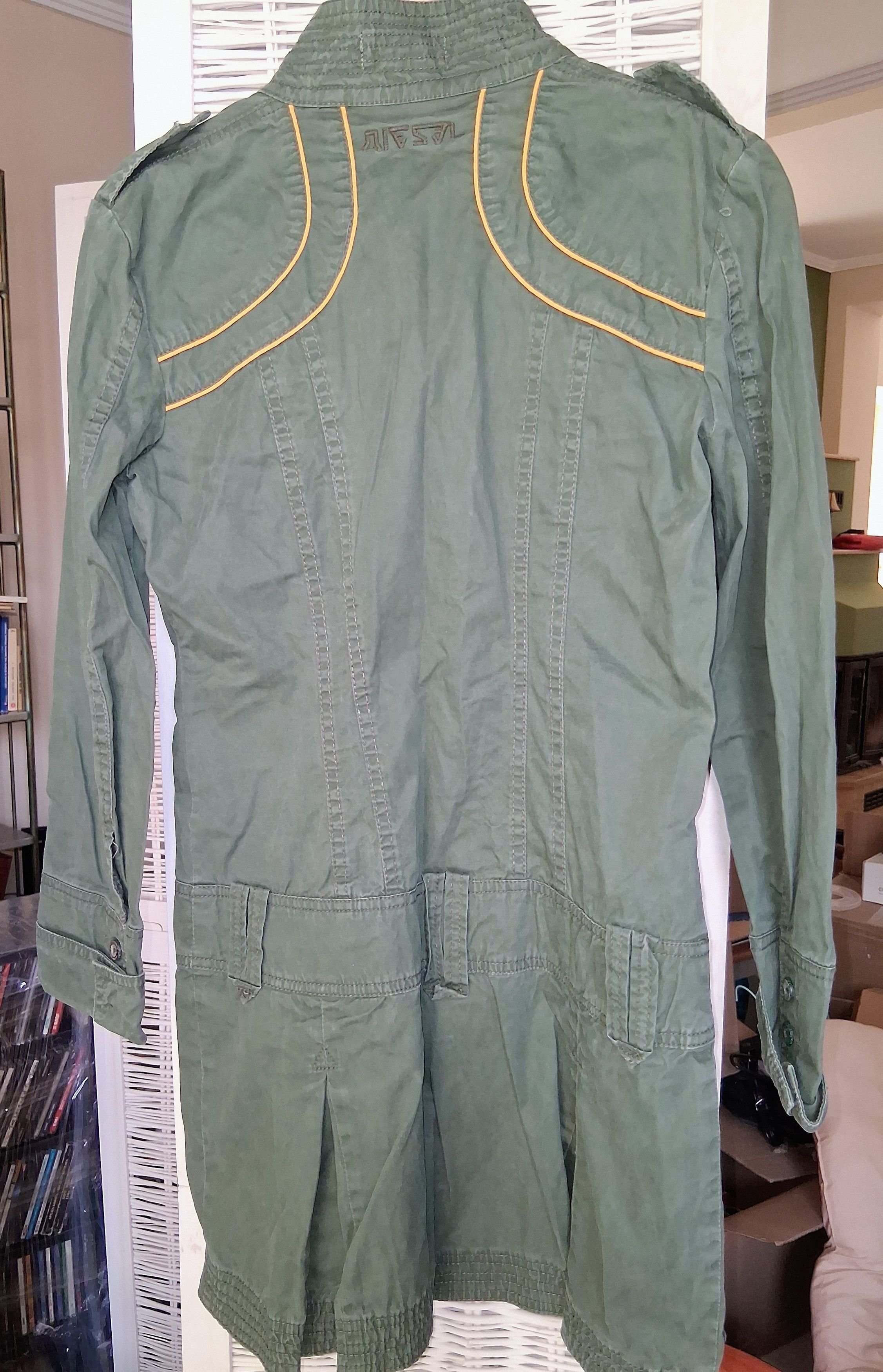 Diesel RARE Vintage DIESEL Y2K Military Utility Zip Jacket Dress Size M / US 6-8 / IT 42-44 - 3 Thumbnail