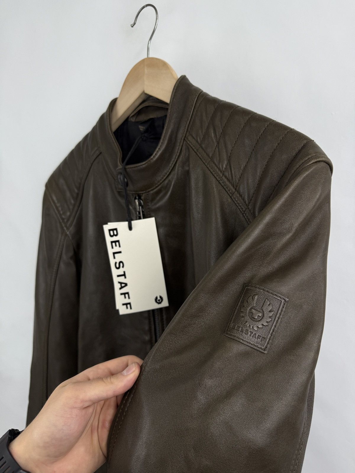 Belstaff ❗️NEW 🇬🇧 Belstaff Sheep Leather Jacket 100038 V Racer Size US M / EU 48-50 / 2 - 8 Thumbnail