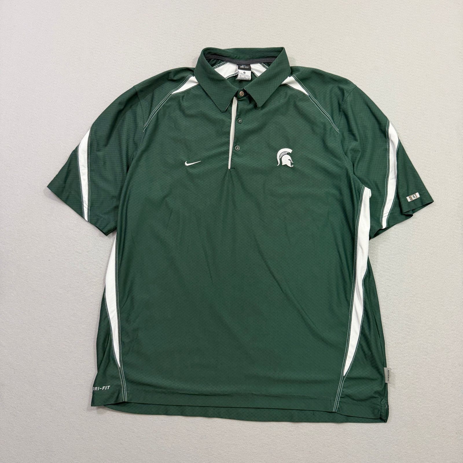 Nike Nike Michigan State Spartans Polo Shirt Men's XL DriFIT NCAA Size US XL / EU 56 / 4 - 1 Thumbnail
