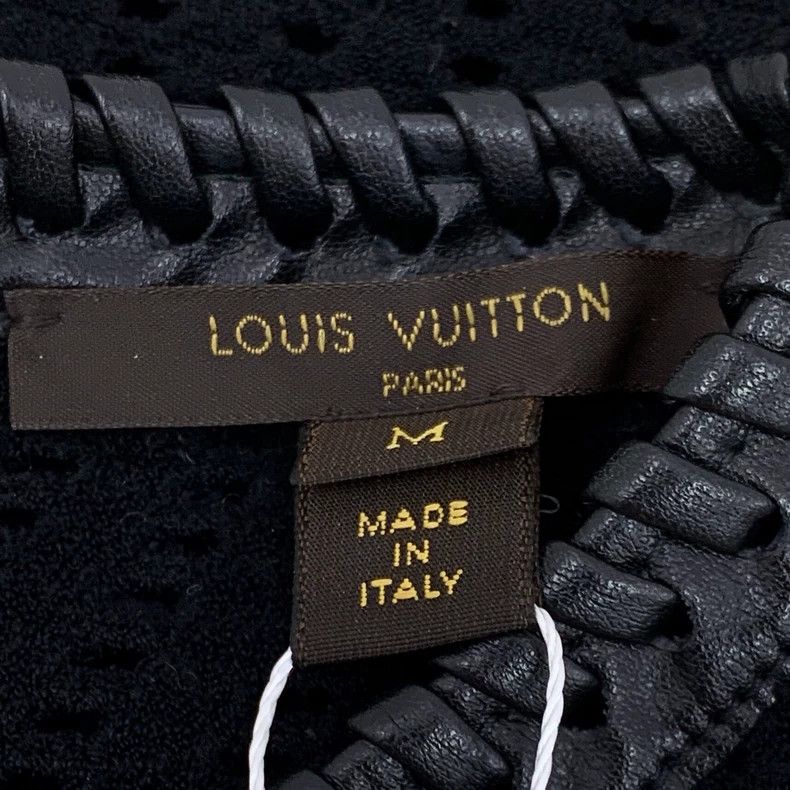Louis Vuitton Louis Vuitton Black Patchwork Woven Cutout Crew Neck Short Size US M / EU 48-50 / 2 - 5 Thumbnail