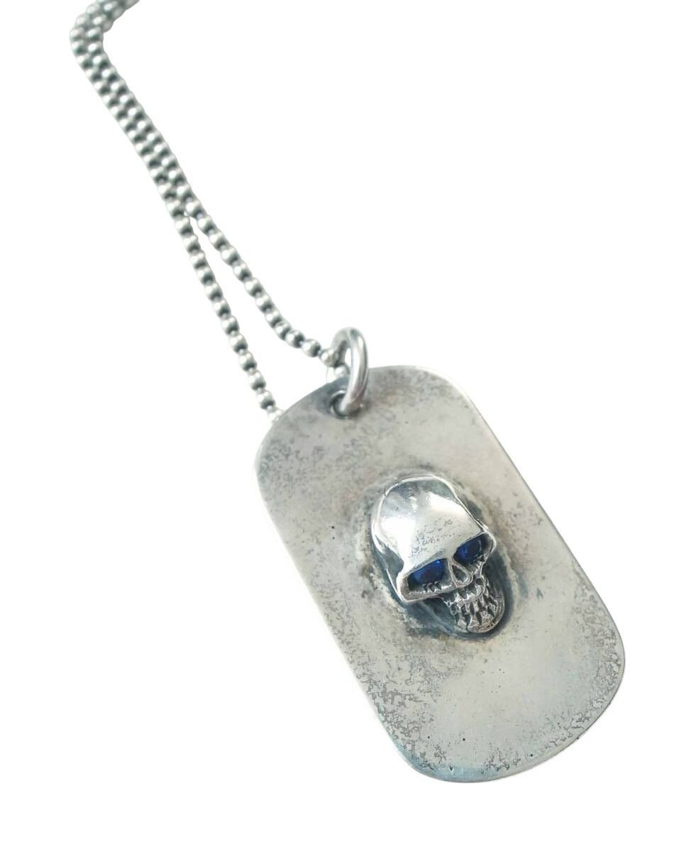 Gaboratory Stanley Guess Skull Dog Tag W Zirconia 2003 Size ONE SIZE - 3 Thumbnail