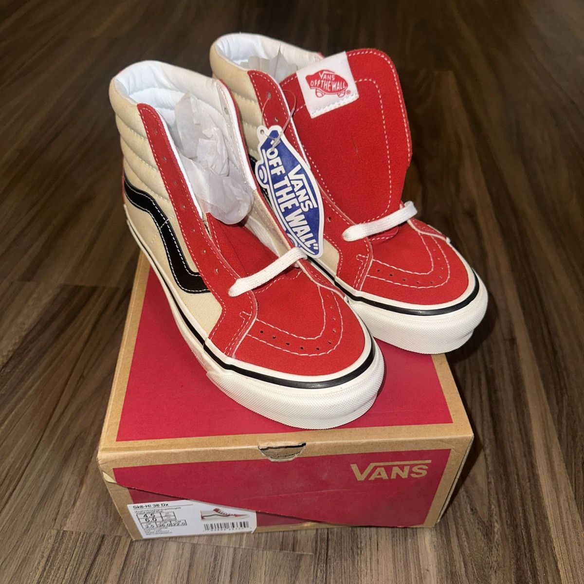 Vans Vans Anaheim SK8-Hi 38 Men’s Shoes Red/White Size M 4.5 (W6) Size US 6 / IT 36 - 1 Thumbnail