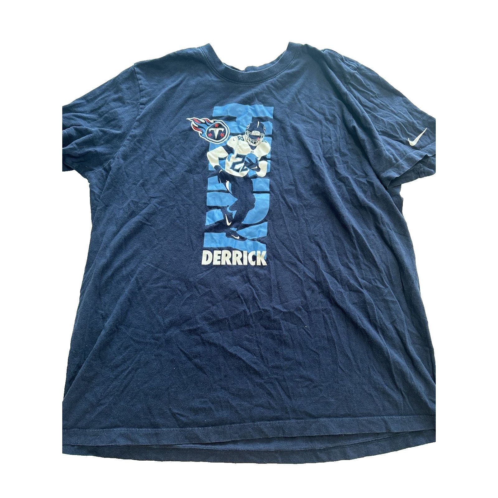 Nike Nike Tennessee Titans Derrick Henry Tee Blue XL Football NFL Size US XL / EU 56 / 4 - 1 Thumbnail