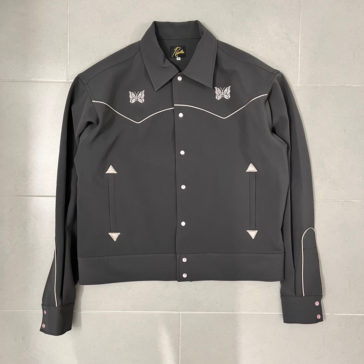 Pre-owned Needles Cowboy Piping Jacket In Grey
