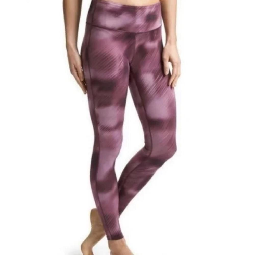 Designer Athleta l Alpine Chaturanga High Rise Fuchsia Leggings XXS Size 25" / US 0 / IT 36 - 1 Thumbnail