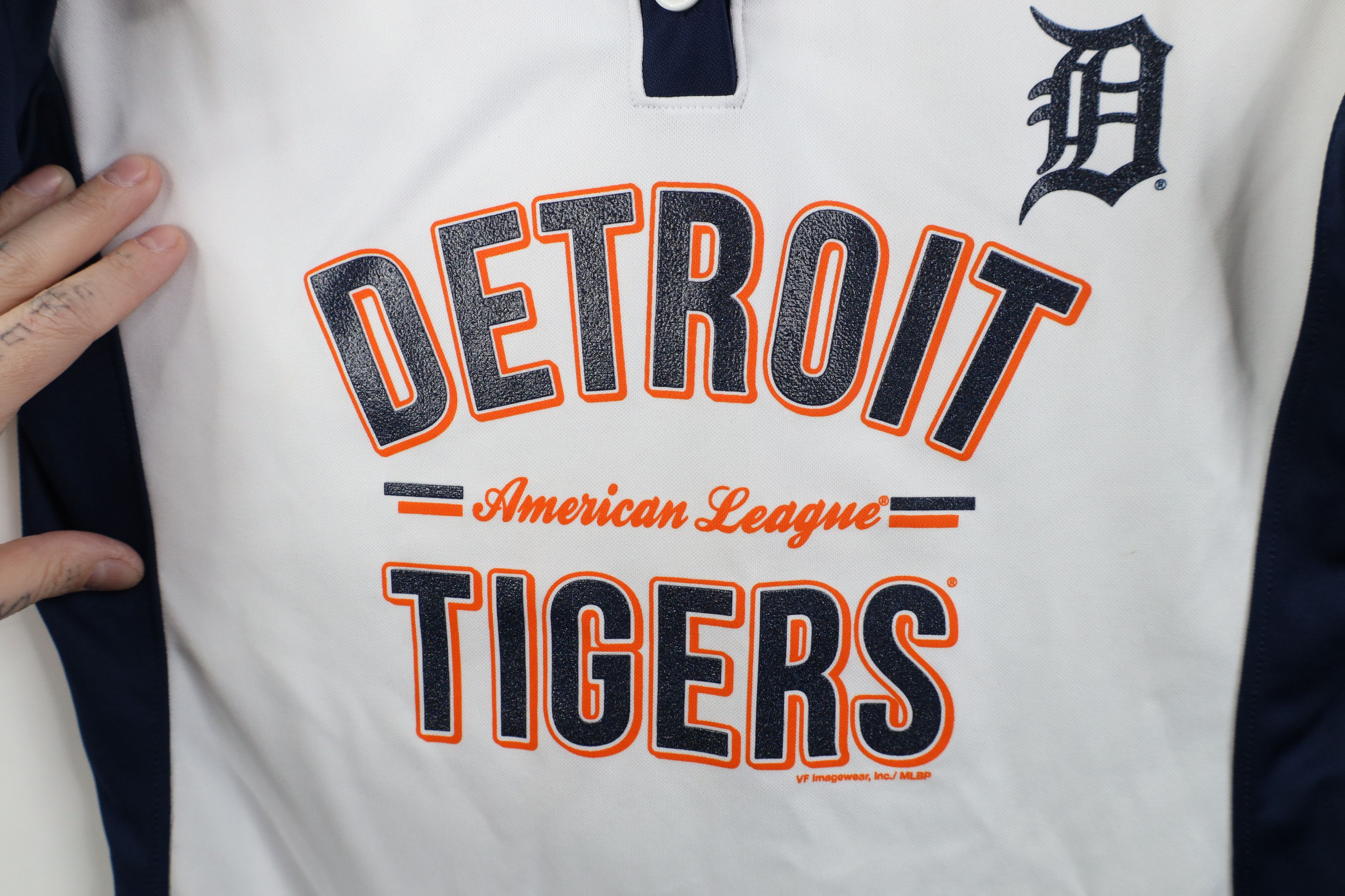 Vintage Deadstock Y2K MLB Tigers Baseball Jersey T-Shirt White Size M / US 6-8 / IT 42-44 - 4 Thumbnail