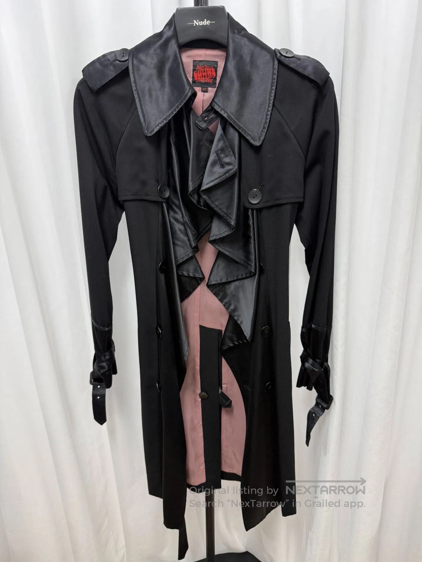 Jean Paul Gaultier Jean Paul Gaultier Silk Ruffle Coat. Size S / US 4 / IT 40 - 1 Thumbnail