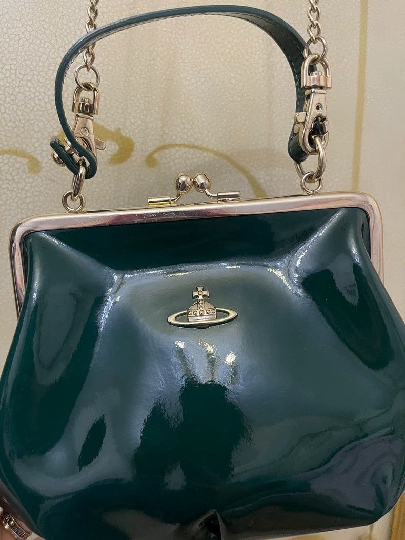 Vivienne Westwood Vivienne Westwood size os Deer leather retro handbag Saturn Size ONE SIZE - 3 Thumbnail