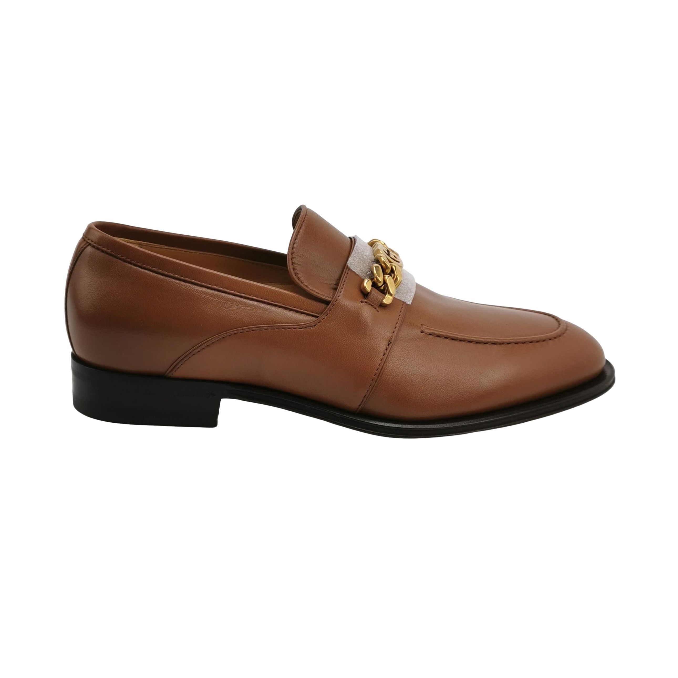 Gucci Gucci Interlocking G Chain Leather Loafers UK 5.5 Size US 6 / EU 39 - 1 Thumbnail