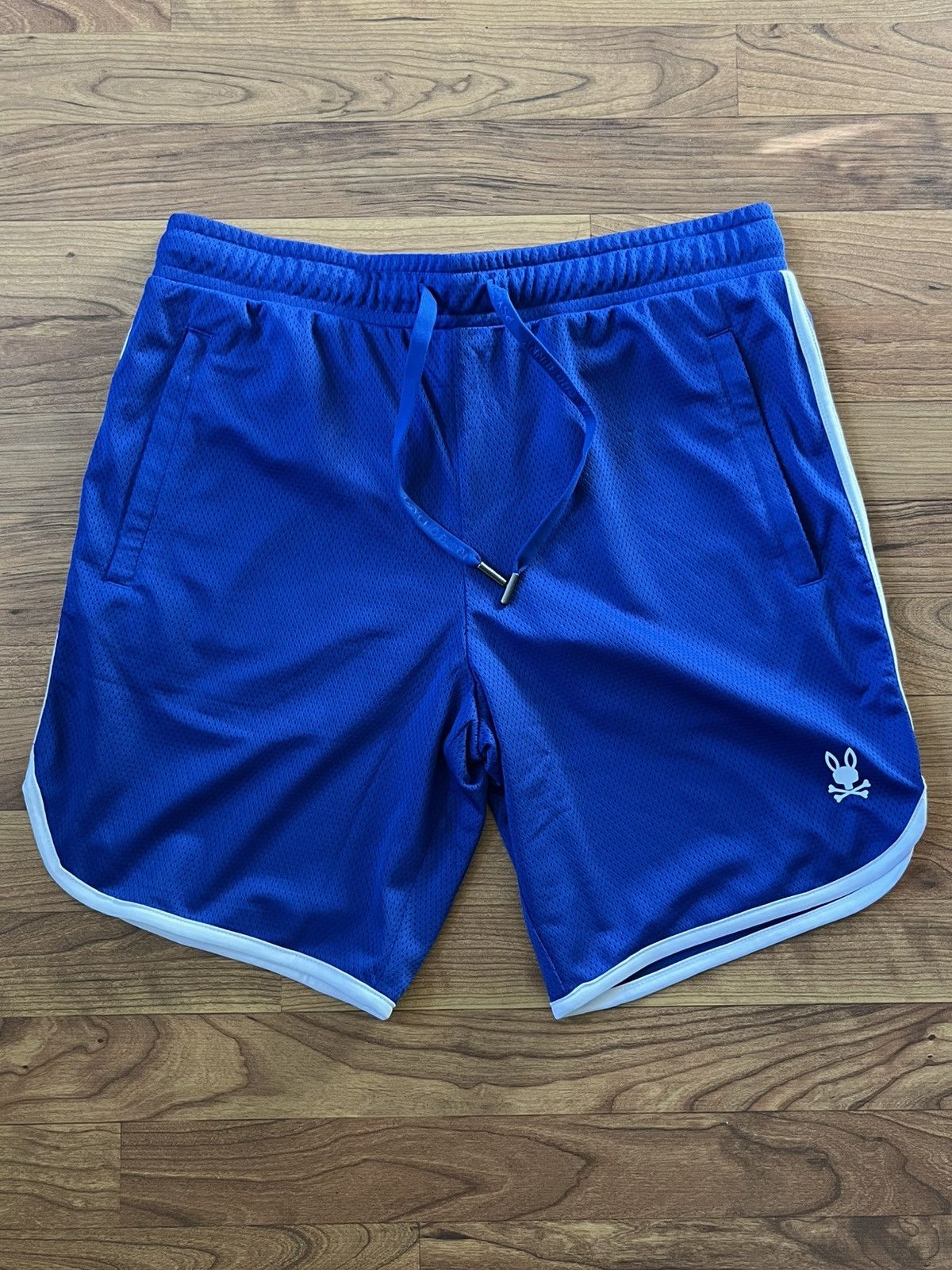 Psycho Bunny Mens Psycho Bunny Nico Mesh Shorts Size:Small Color: Blue Size US 31 - 1 Thumbnail