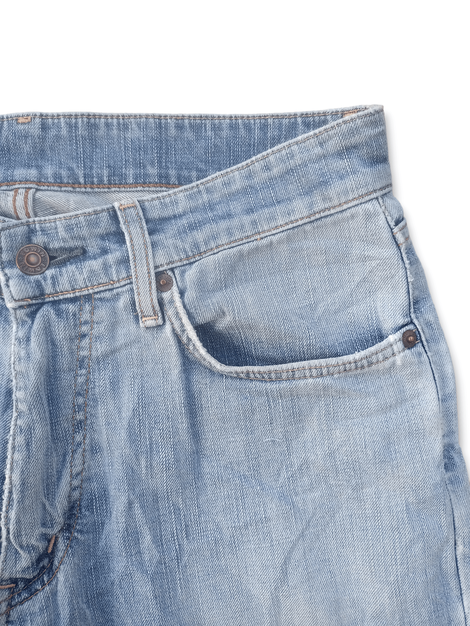 Edwin × Japanese Brand SALES🔥Vintage Japanese Edwin Blue Wash Distress Loose Jeans Size US 30 / EU 46 - 5 Thumbnail