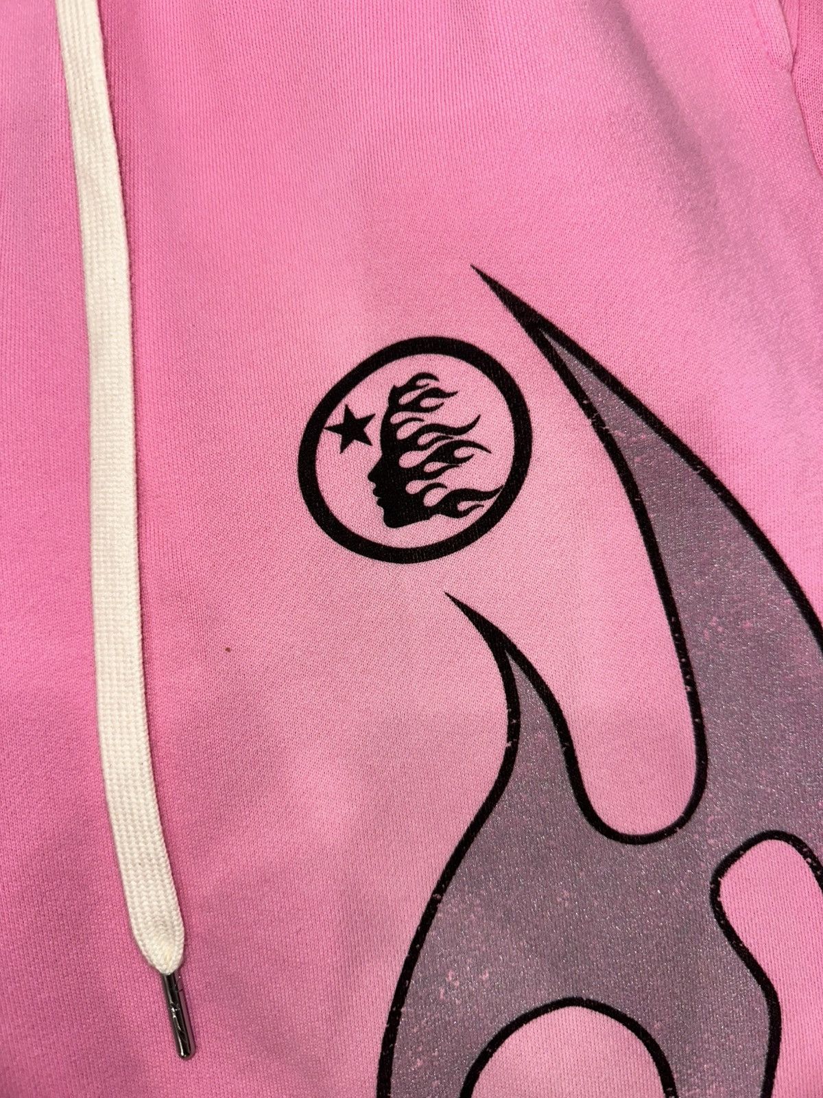 HELLSTAR Hellstar Capsule 10 Pink Flare Sweatpants Grey Flames Size US 32 / EU 48 - 3 Thumbnail