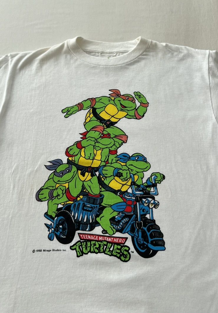Cartoon Network Vintage 1992 Teenage Mutant Ninja Turtles Hero Cartoon Tee Size US S / EU 44-46 / 1 - 3 Thumbnail