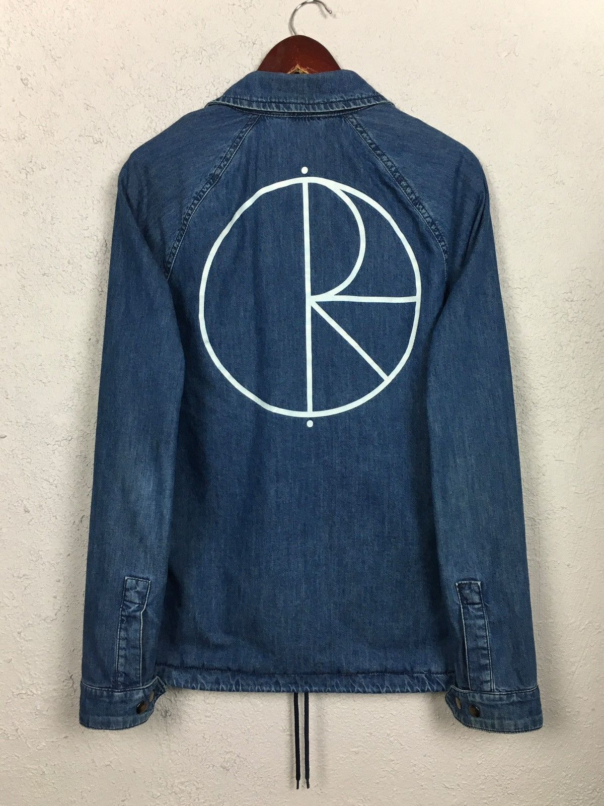Polar Skate Co. × Vintage vintage jacket POLAR SKATE CO Stroke Logo Denim Coach Jacket Size US M / EU 48-50 / 2 - 3 Thumbnail