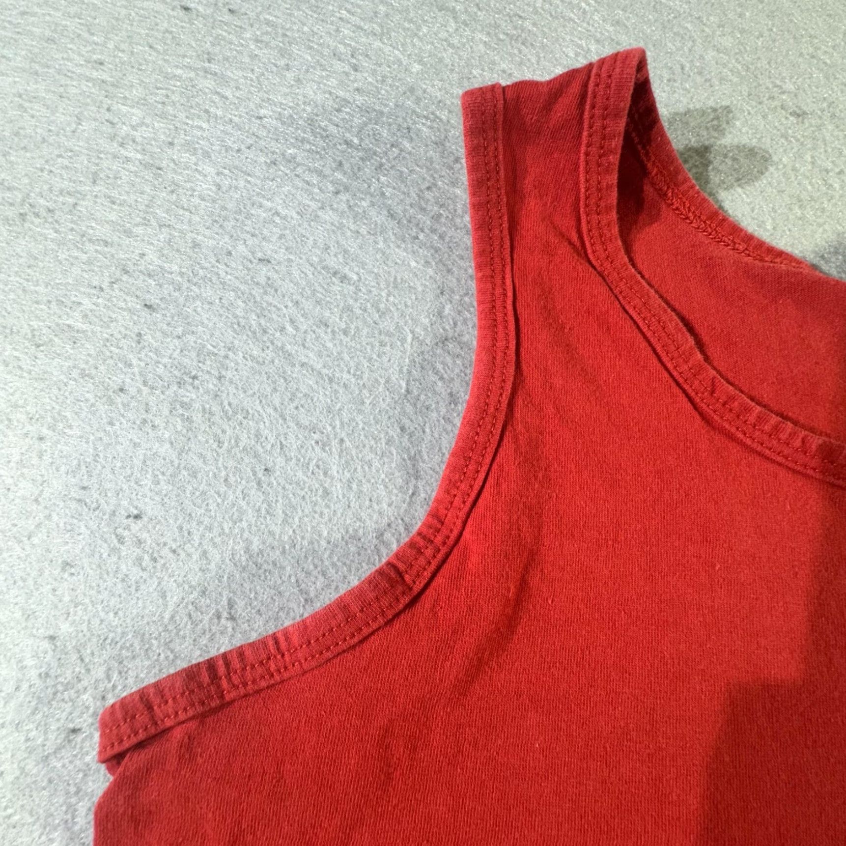 Vintage VINTAGE Universal Athletics Shirt Mens Medium Sleeveless Tank Top 80s Athletic Red Crew Neck Cotton Size US M / EU 48-50 / 2 - 2 Thumbnail
