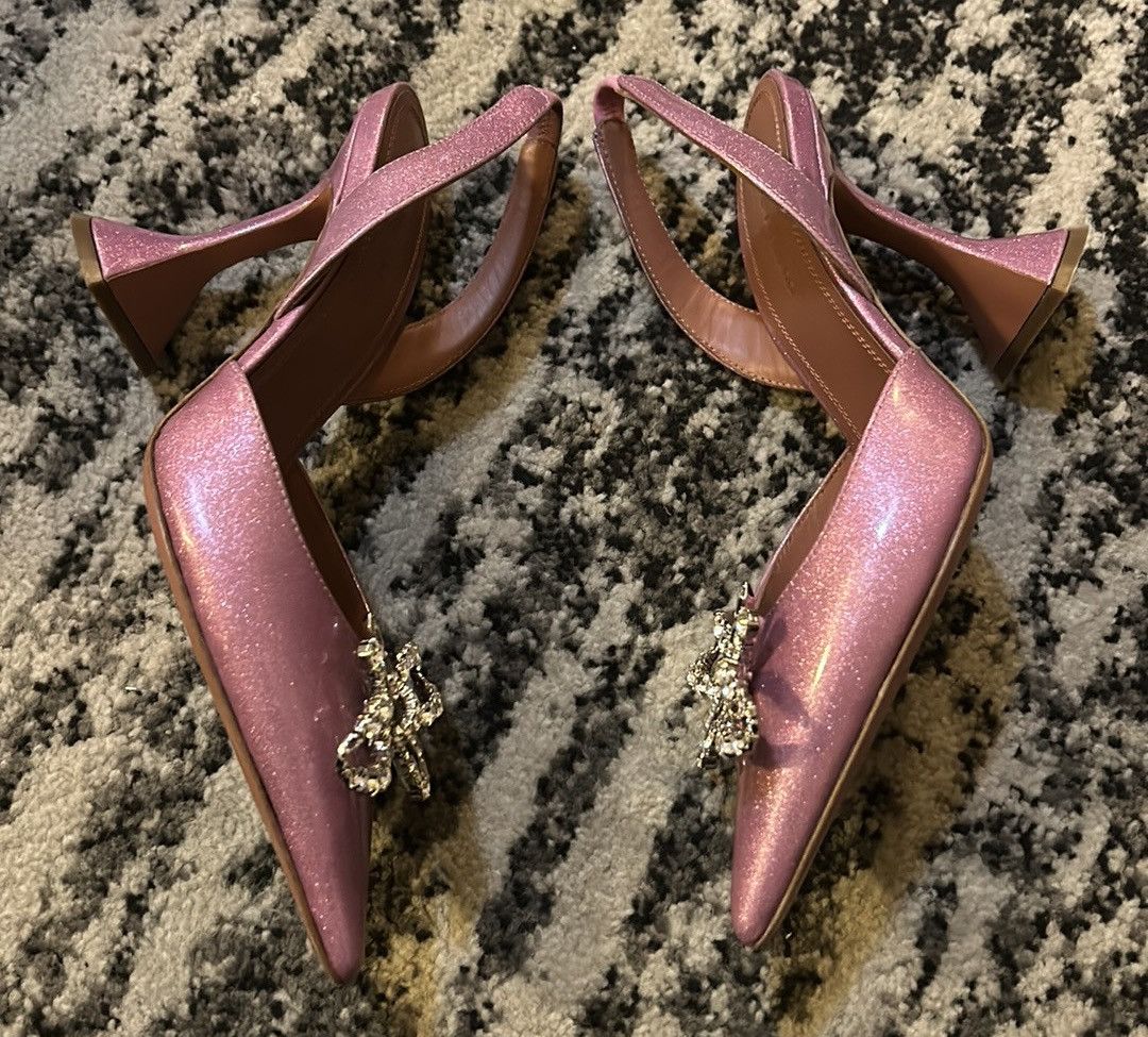 Amina Muaddi AMINA MUADDI Rosie patent leather slingback pumps size 36 Size US 6 / IT 36 - 9 Thumbnail