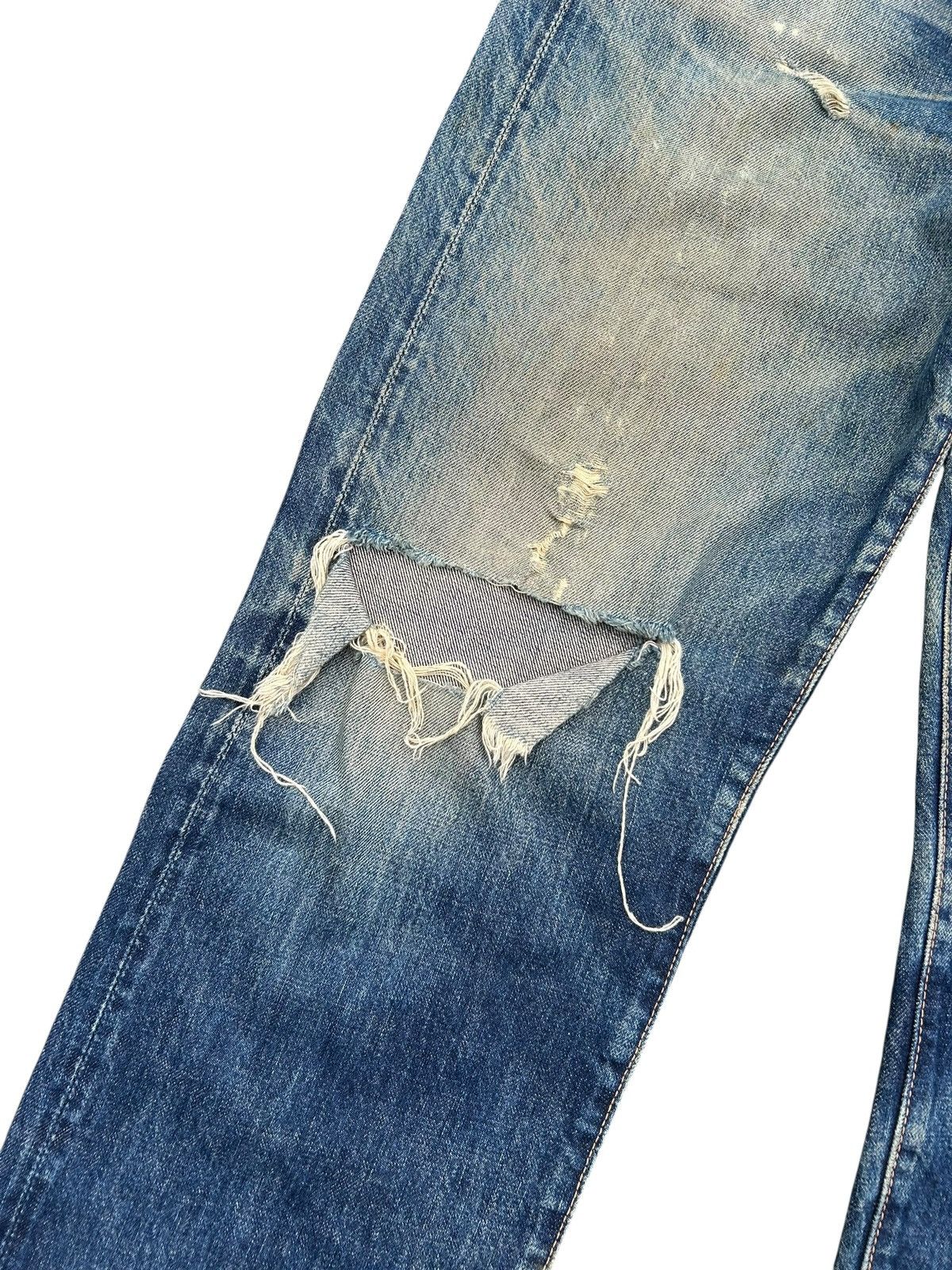 Kapital Thrashed Vintage Evisu Selvedge Japanese Brand Denim Jeans 🎌 Size US 30 / EU 46 - 5 Thumbnail