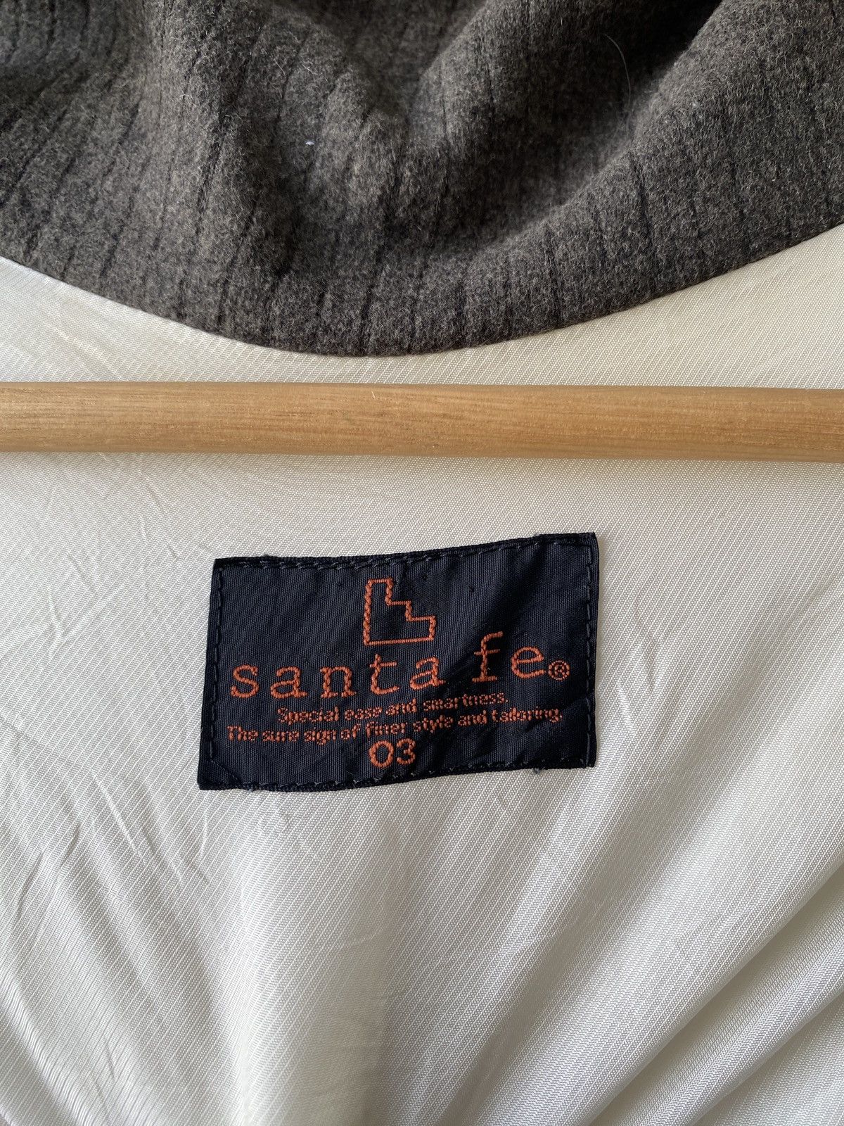Japanese Brand × Vintage Vintage 90s Santafe Knit Design Zipper Hoodie Size US L / EU 52-54 / 3 - 14 Thumbnail