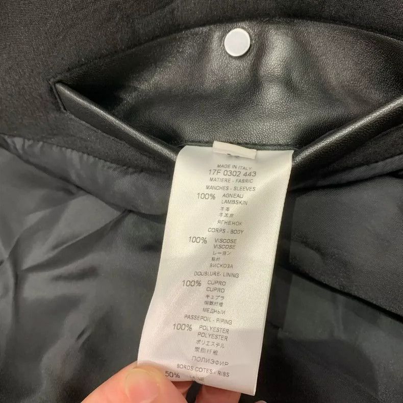 Givenchy Givenchy Size 52Black Leather Sleeve with Letter Logo on Ba Size US XL / EU 56 / 4 - 8 Thumbnail