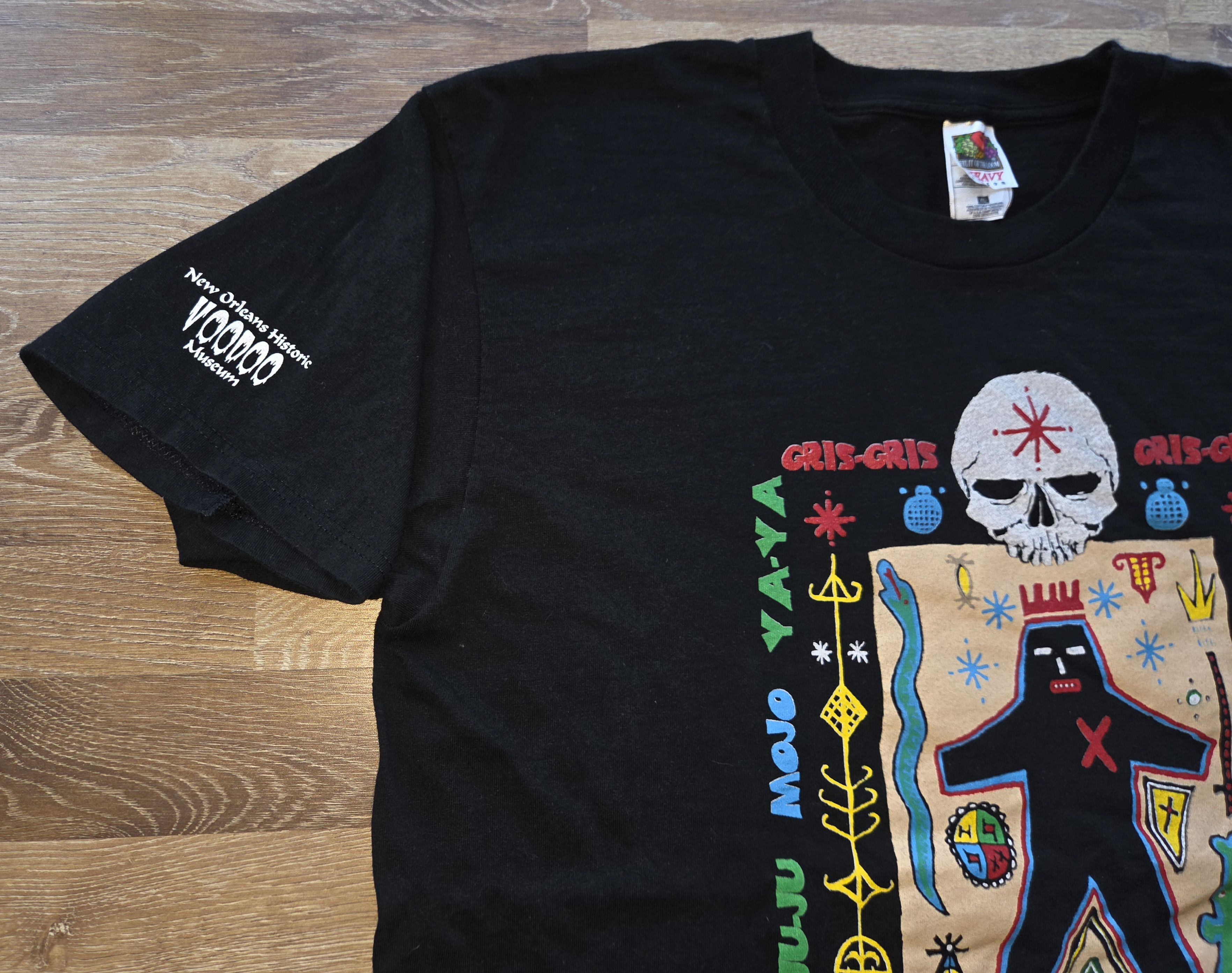 Musium Div. Vintage 90s New Orleans Voodoo Museum Shirt Folk Art Occult Size US XL / EU 56 / 4 - 6 Thumbnail