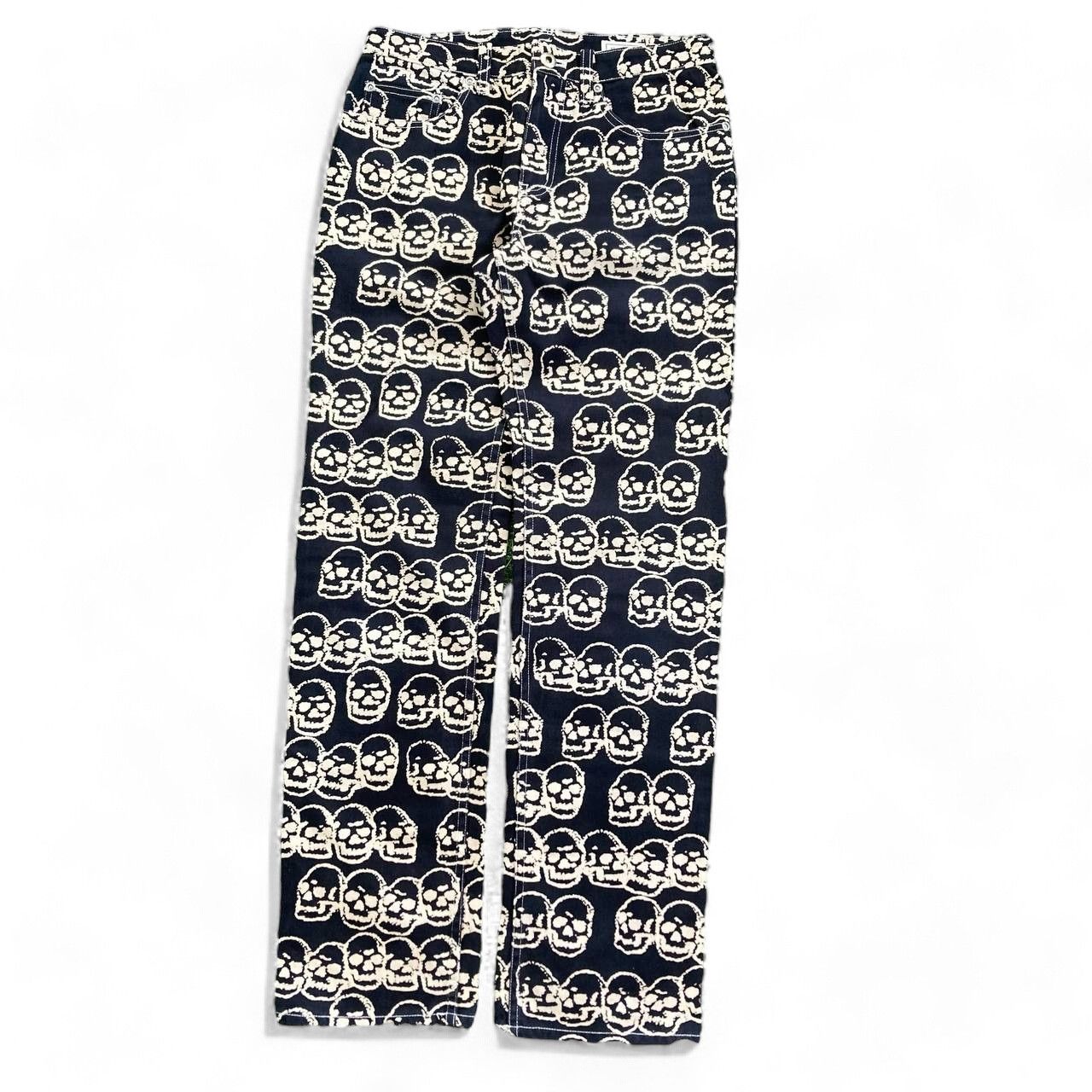 Hysteric Glamour 1998 AOP Skulls Pants Size 28" / US 6 / IT 42 - 1 Thumbnail