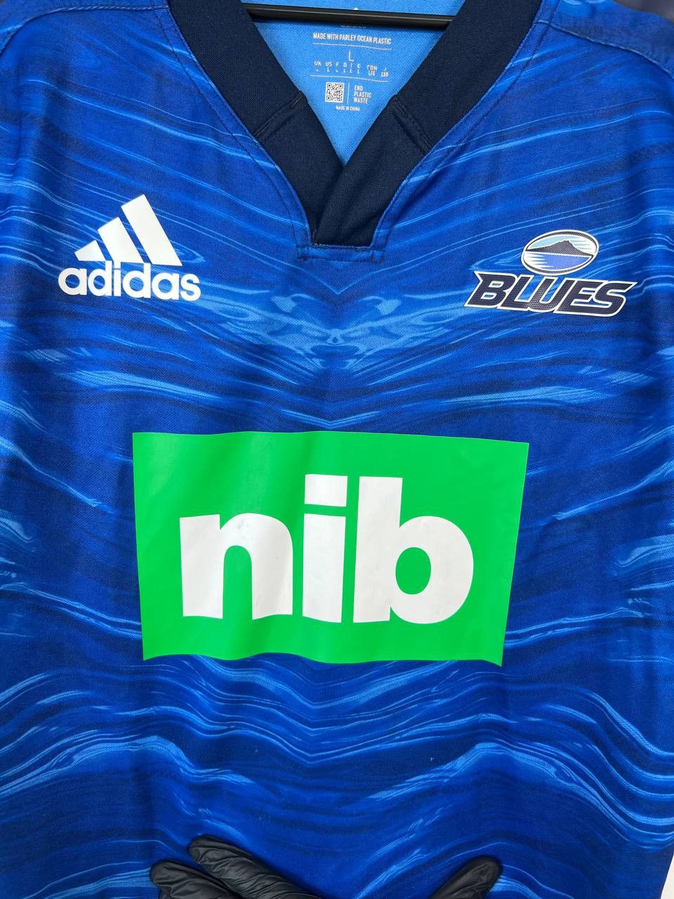 Adidas BLUES RUGBY 2021 2022 HOME SHIRT JERSEY ADIDAS HA2385 NIB Size US L / EU 52-54 / 3 - 5 Thumbnail