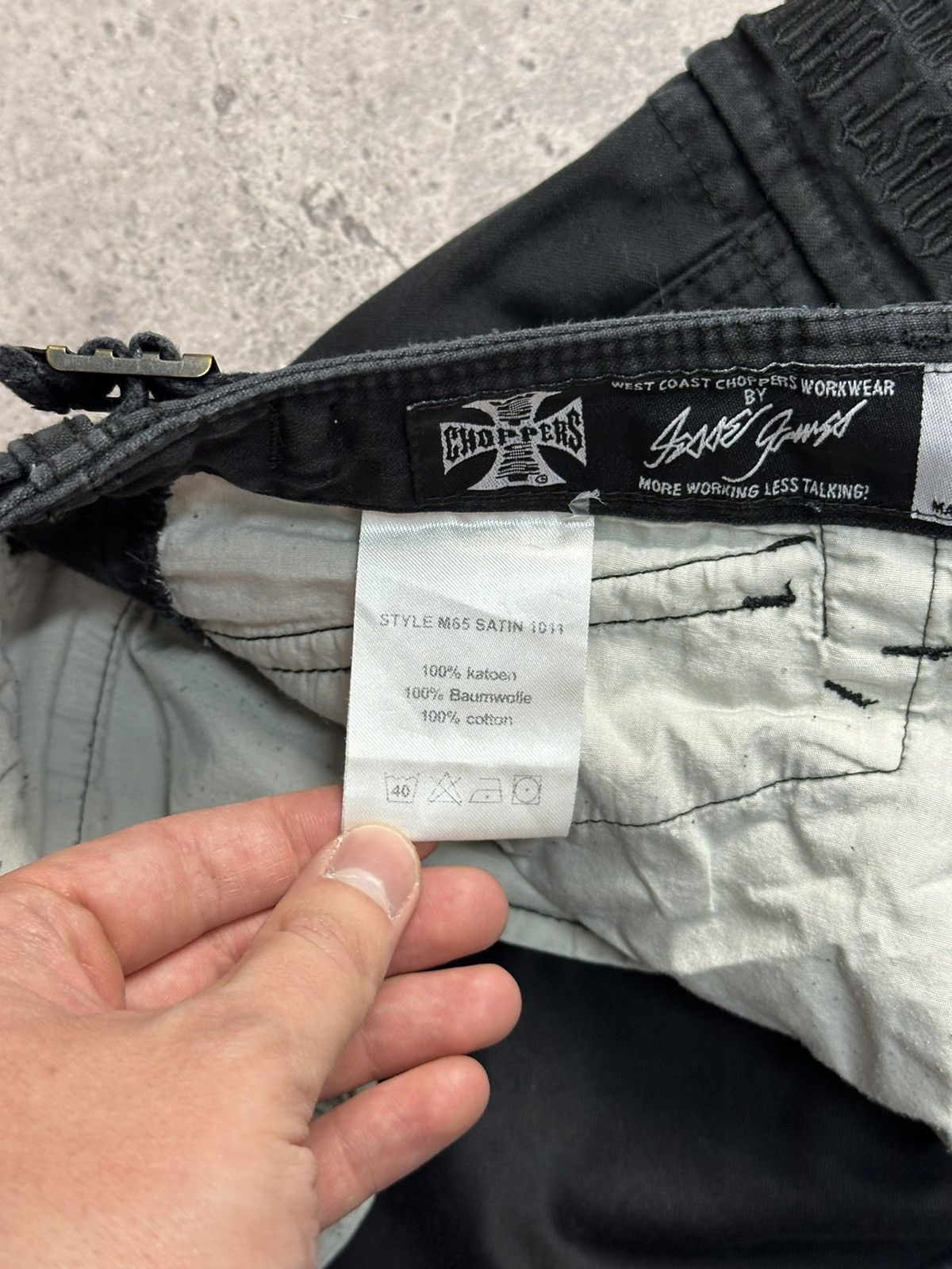 Vintage × West Coast Choppers Vintage West Choppers Cargo Pants Black Archival Y2K Size US 32 / EU 48 - 10 Thumbnail