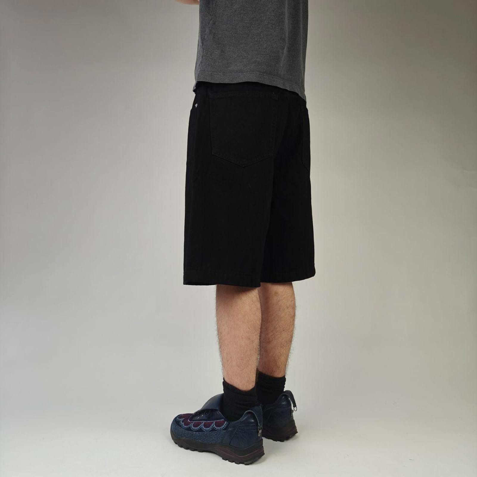 Other Black Wide Leg Cotton Loose Shorts Size US 34 / EU 50 - 3 Thumbnail