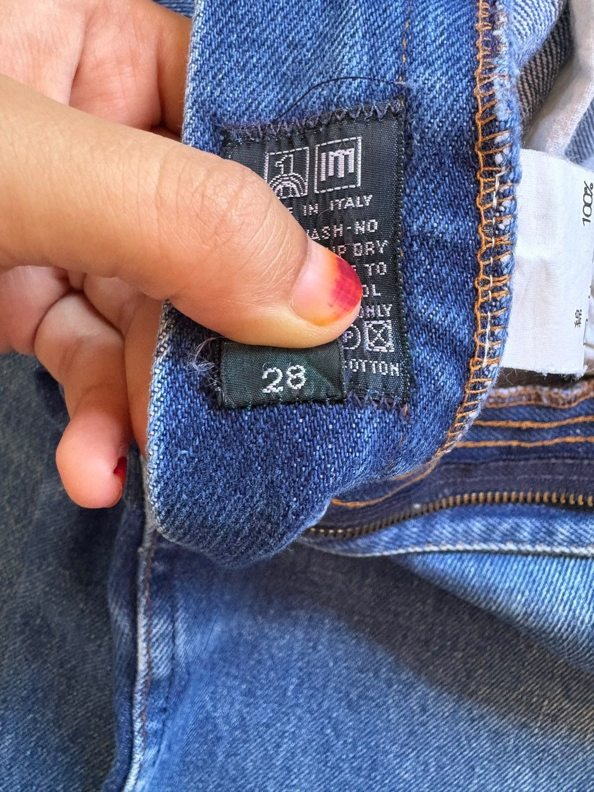 Valentino Vintage Italian Valentino Garavani Blue Wash Jeans Size US 27 - 11 Thumbnail